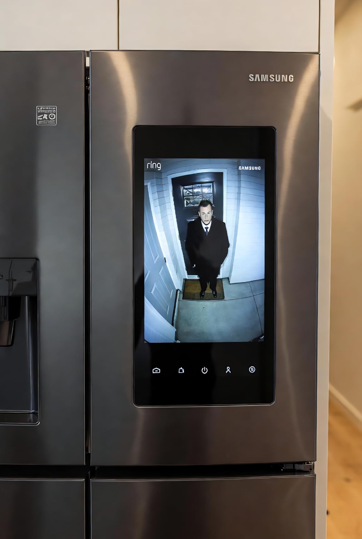 Ring Battery Doorbell, Home or business security with Head-to-Toe video, Live View with Two-Way Talk, and Motion Detection & Alerts, Satin Nickel customer photo 1