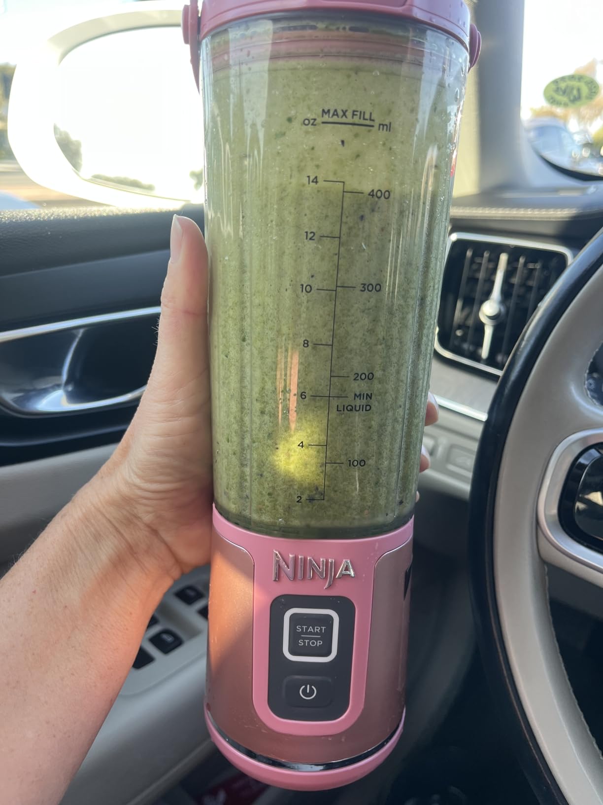 Ninja BC151BK Blast Portable Blender, Cordless, 18oz. Vessel, Personal Blender-for Shakes & Smoothies, BPA Free, Leakproof-Lid & Sip Spout, USB-C Rechargeable, Dishwasher Safe Parts, Black Customer Review Ninja BC151BK Blast Portable Blender, Cordless, 18oz. Vessel, Personal Blender-for Shakes & Smoothies, BPA Free, Leakproof-Lid & Sip Spout, USB-C Rechargeable, Dishwasher Safe Parts, Black - Customer Photo 1