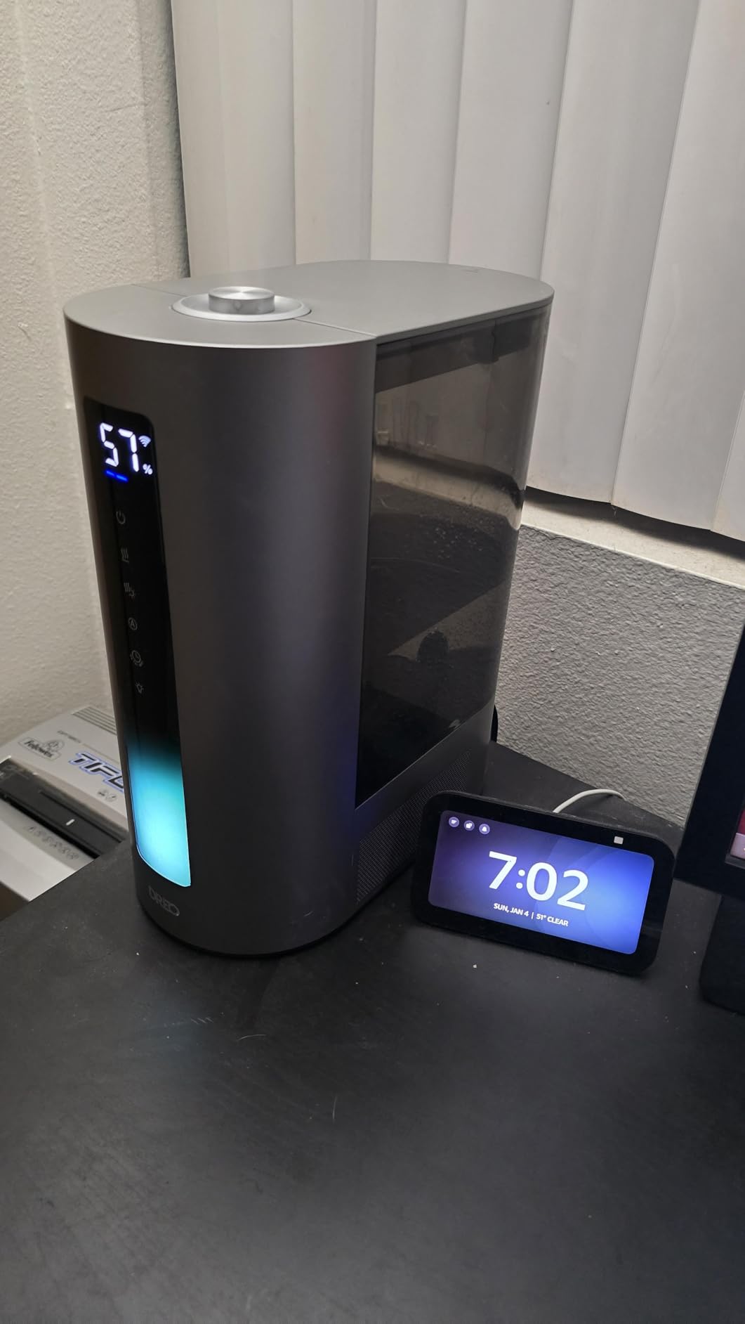 DREO 6L Humidifiers for Bedroom, Smart Warm & Cool Mist for Large Room, 60Hr Quiet Runtime for Baby, Plant, Humidity Sensor, Indicator Light, 12H Timer, Google/Alexa, HM713S customer photo 1