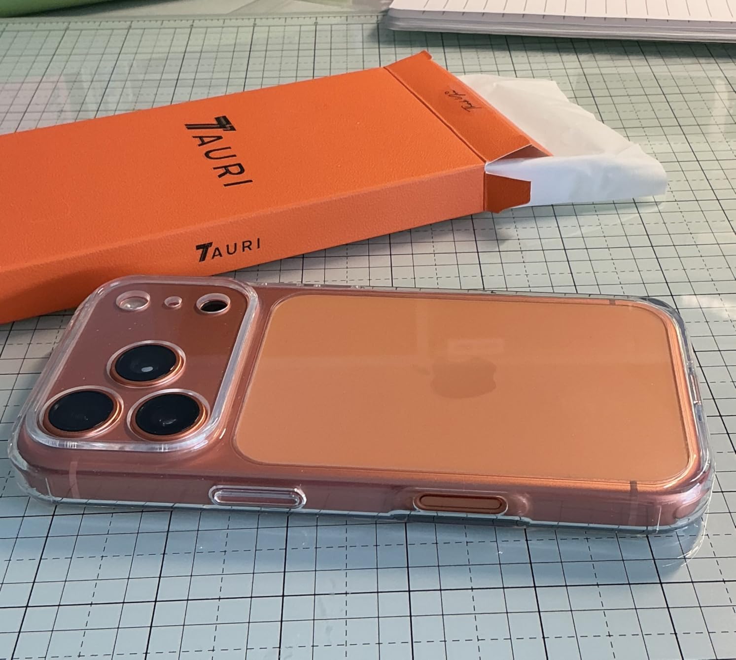 TAURI for iPhone 15 Case, Compatible with MagSafe, with Screen Protectors, Not-Yellowing Military-Grade Protection, Slim Magnetic Phone Case for 15, Clear Customer Review TAURI for iPhone 15 Case, Compatible with MagSafe, with Screen Protectors, Not-Yellowing Military-Grade Protection, Slim Magnetic Phone Case for 15, Clear - Customer Photo 2