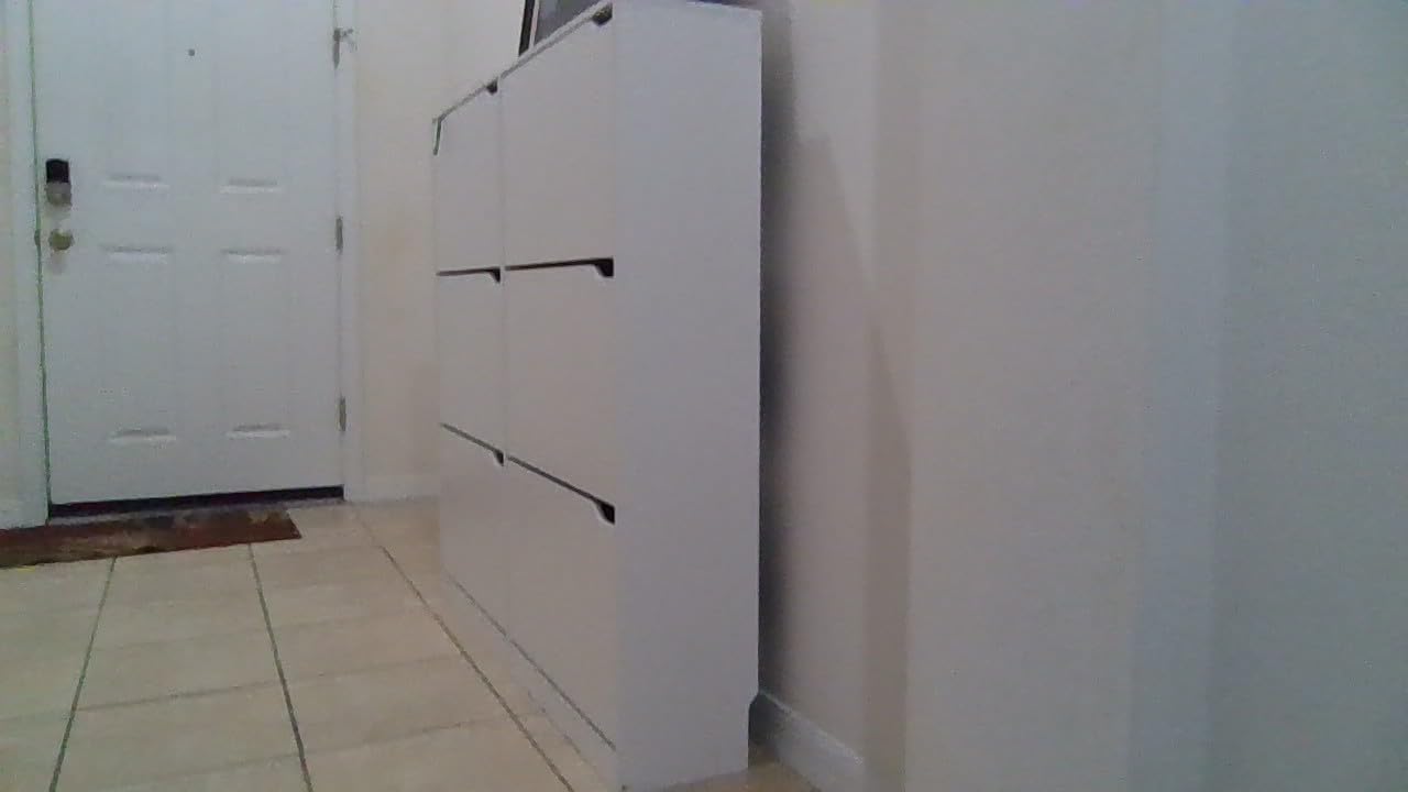 Shoe Cabinet with 3 Flip Drawers, Hidden Wood Shoe Cabinet,Freestanding Shoe Storage Cabinet for Entryway Hallway.White. 47.2