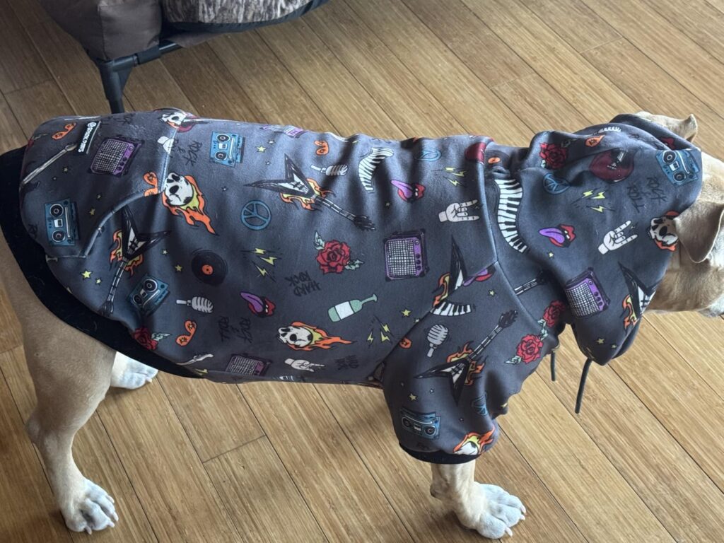 Spark Paws Dog Hoodie – Premium Dog Sweater for Small, Medium, and Large Dogs | Warm Outfits for French Bulldogs, Pitbull, Puppy, Winter Jacket Alternative - 90s Retro Sky Dye - L Customer Review Best Dog Hoodie