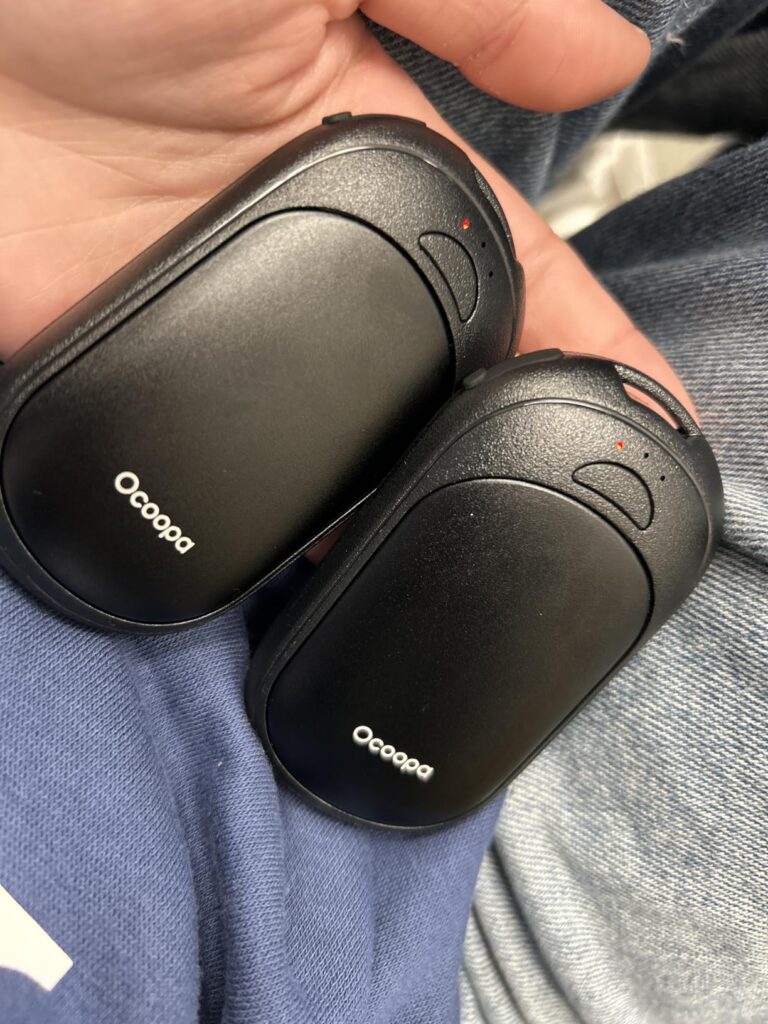 OCOOPA Magnetic Hand Warmers Rechargeable 2 Pack, UL Safety Heat 100-126°F, 3-Settings, Pocket-Sized, Max. 8 Hrs Long Lasting,Great for Raynauds, Golf, Hunting, Camping, Gifts for Men Women, UT3 Lite Customer Review Best Hand Warmers