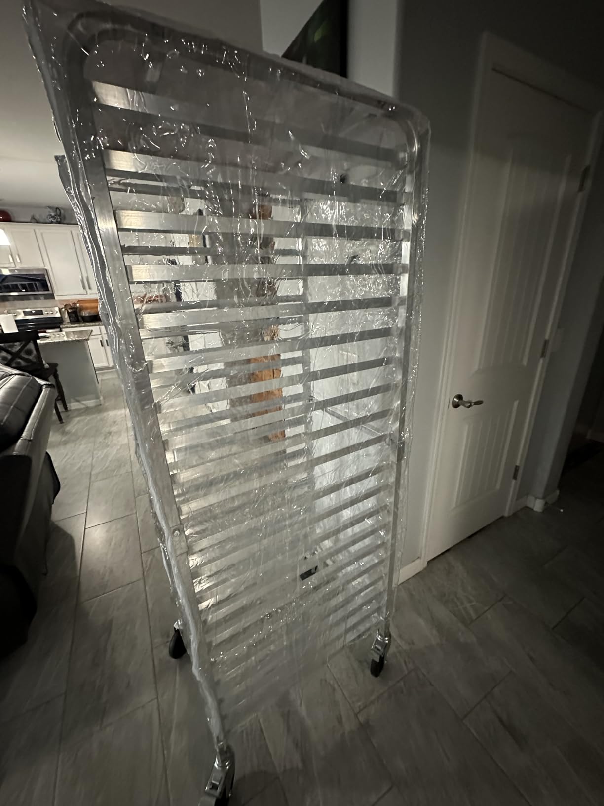 VEVOR Bun Pan Rack, 20-Tier Commercial Bakery Racks with Brake Wheels, Aluminum Racking Trolley Storage for Half & Full Sheet, Speed Rack For Kitchen Home, Bread Baking Equipment, 26