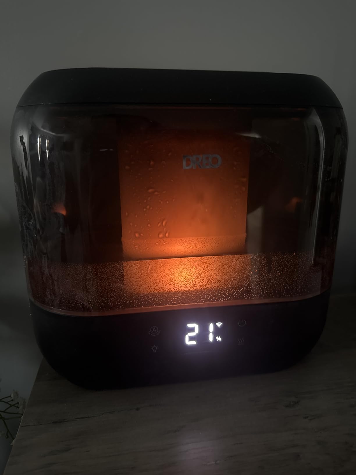 Dreo Smart Humidifiers for Bedroom, Top Fill 4L Supersized Humidifier Large Room with 28 dB, 36H Runtime, Touch/APP/Voice Control, Nightlight, Cool Mist Humidifiers for Baby, Plants, Indoor, Black customer photo 2
