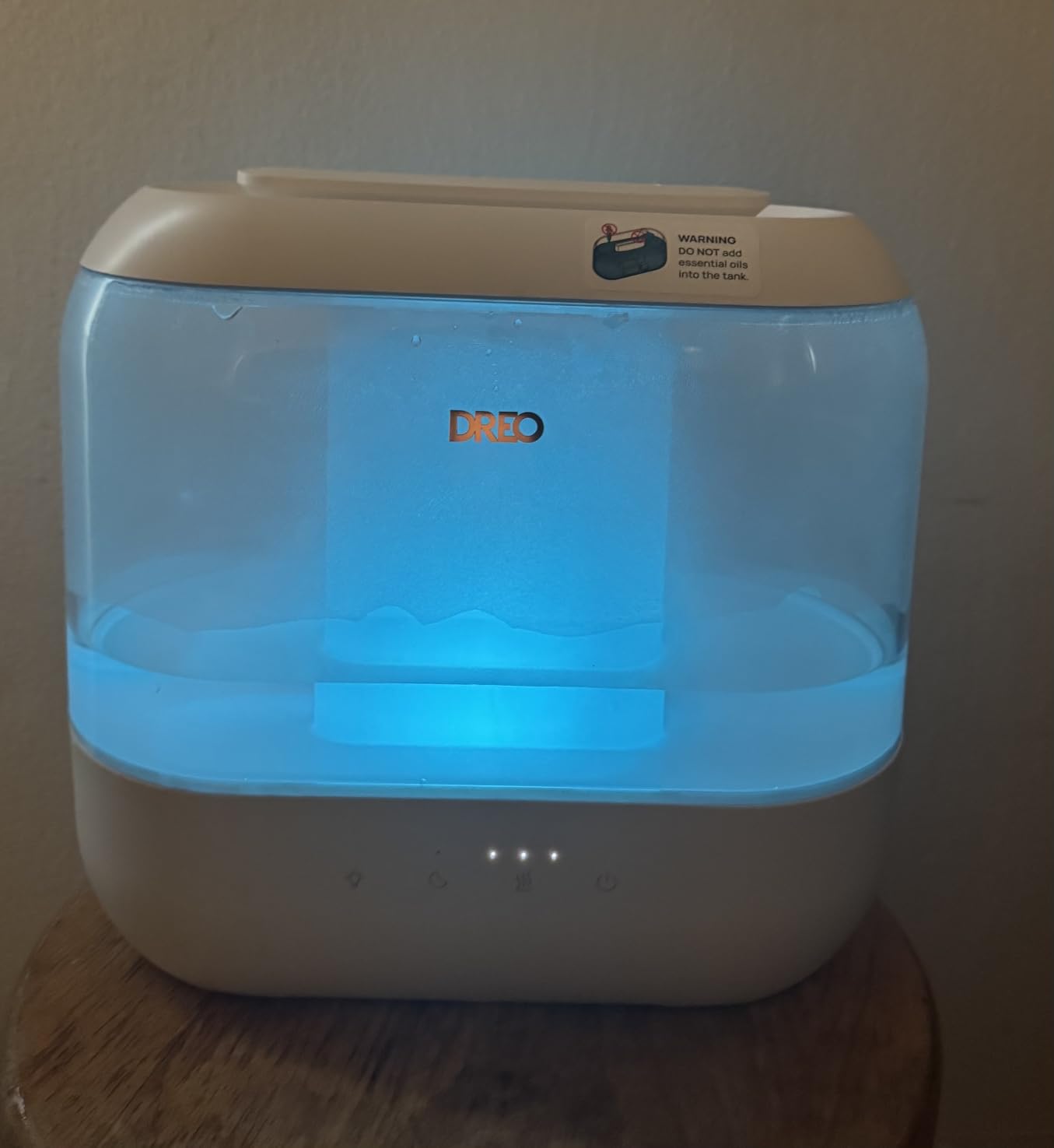 Dreo Humidifiers for Bedroom, 4L Top Fill for Large Room, 36H Runtime, 28 dB Quiet Supersized Cool Mist Air Humidifier for Baby Nursery, Plants customer photo 1