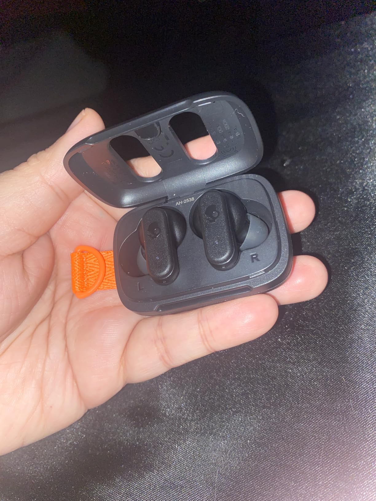Skullcandy Dime 3 Wireless Earbuds, Bluetooth Headphones, Noise Isolating Fit, Up to 20 Hours Battery, Microphone for iPhone Android, Easy Carry with Integrated Lanyard - True Black - Customer Photo 1