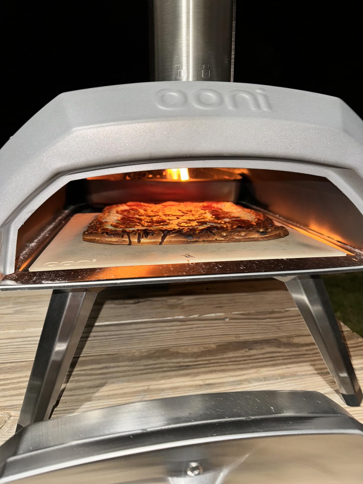 Ooni Karu 12 Multi-fuel Outdoor Portable Pizza Oven - Reaches 950°F and Cooks 12 Inch Pizzas in 60 Seconds. Versatile Wood or Propane Gas Fired Grill with Pizza Stone customer photo 2