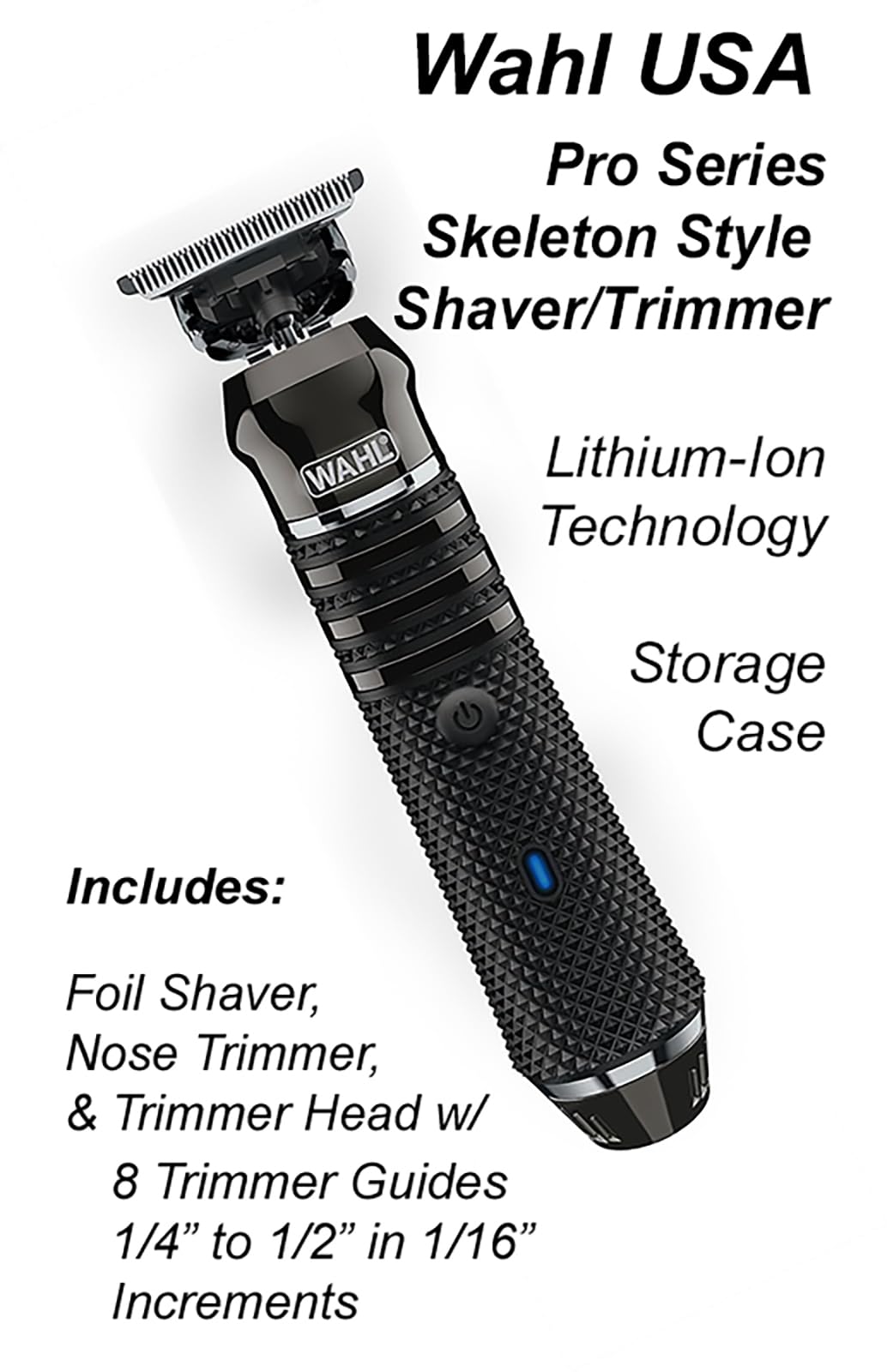 Wahl USA Pro Series High Visibility Skeleton Style Trimmer, Lithium-Ion Cordless USB Rechargeable All in One Shaving & Close Cutting Beard Trimmer for Men with Near Zero Gap Blade – 3026018 Customer Review Wahl USA Pro Series High Visibility Skeleton Style Trimmer, Lithium-Ion Cordless USB Rechargeable All in One Shaving & Close Cutting Beard Trimmer for Men with Near Zero Gap Blade – 3026018 - Customer Photo 1