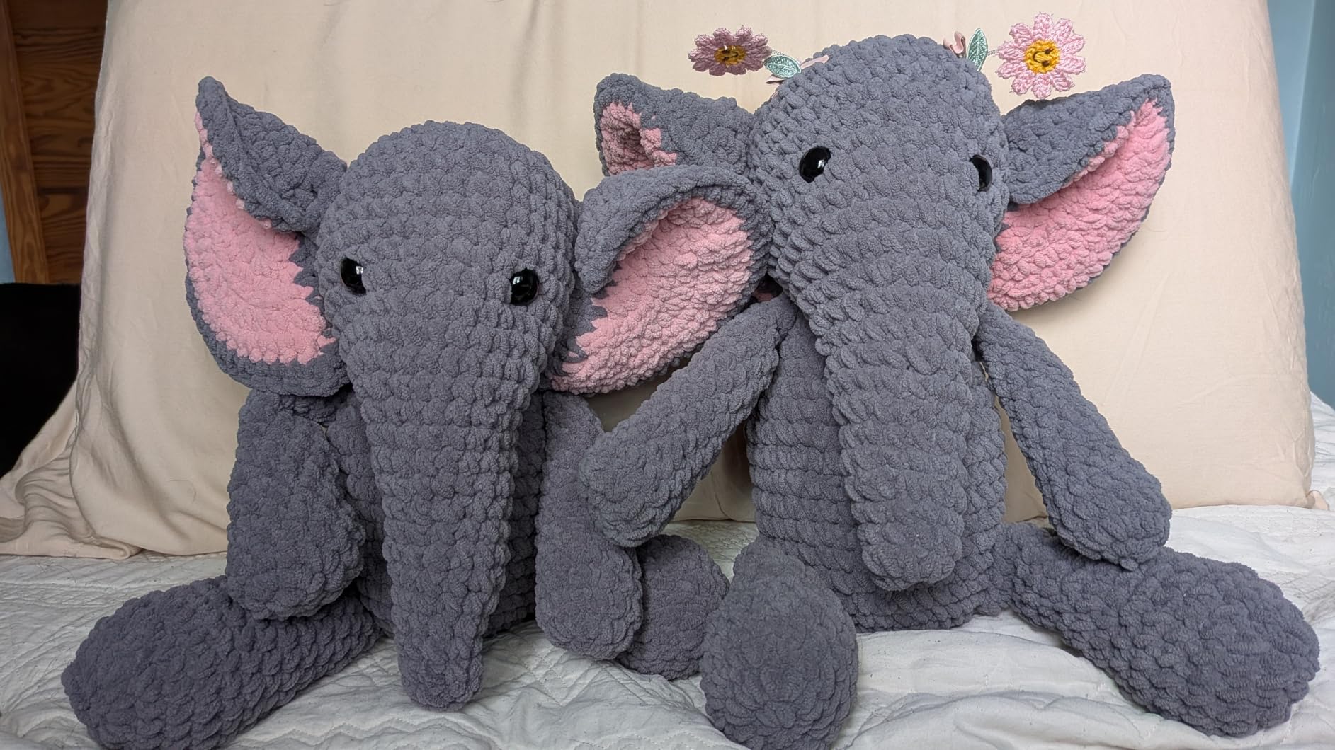 CODGP Crochet Kit for Beginners,13in Crochet Animal Kit Elephant,Crochet Starter Kit Gift for Adults Kids with Yarn Sets,Amigurumi Crochet Kit with Step-by-Step Video Tutorials Customer Review CODGP Crochet Kit for Beginners,13in Crochet Animal Kit Elephant,Crochet Starter Kit Gift for Adults Kids with Yarn Sets,Amigurumi Crochet Kit with Step-by-Step Video Tutorials - Customer Photo 1