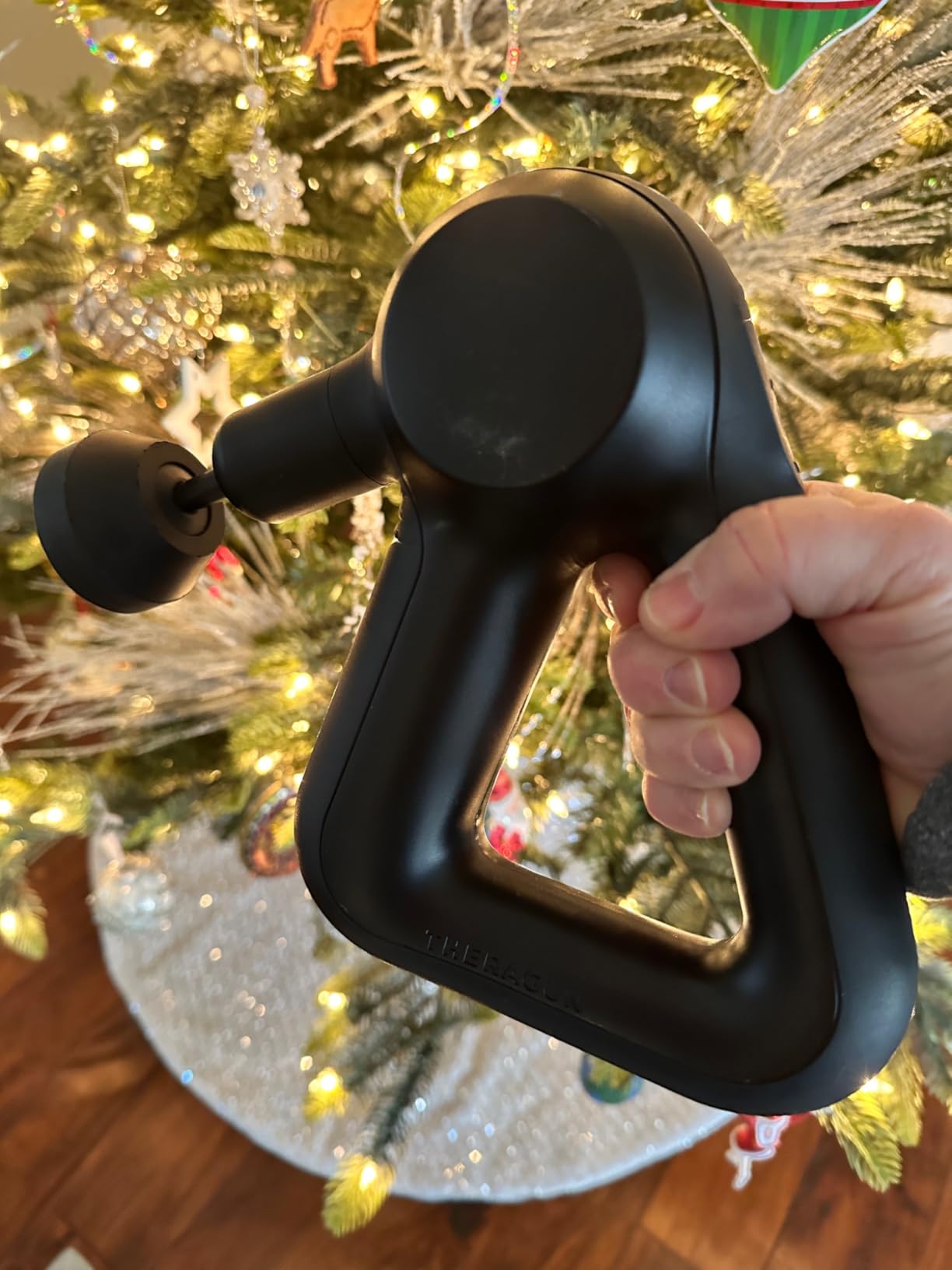 TheraGun Therabody Relief Massage Gun | for Daily Comfort | 3-Speed | Navy customer photo 1