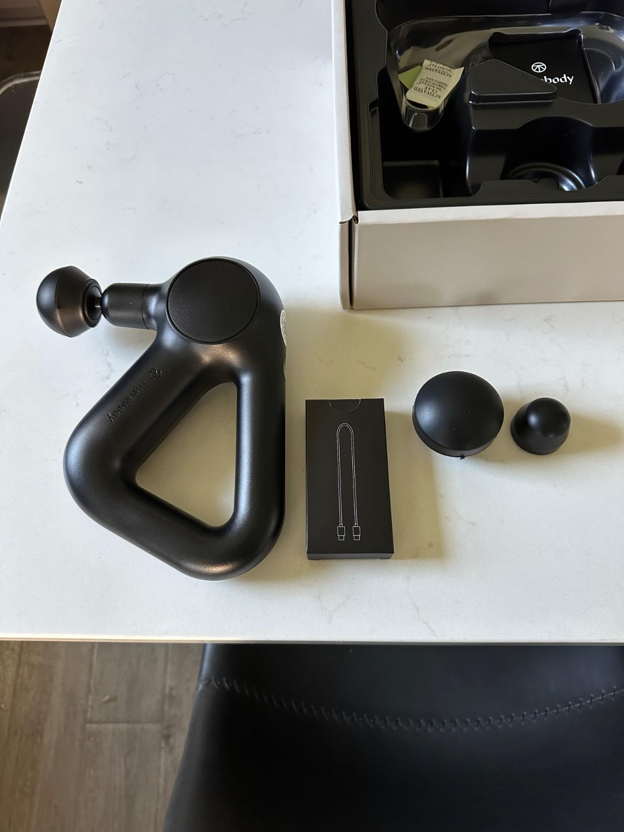 TheraGun Therabody Relief Massage Gun | for Daily Comfort | 3-Speed | Navy customer photo 2