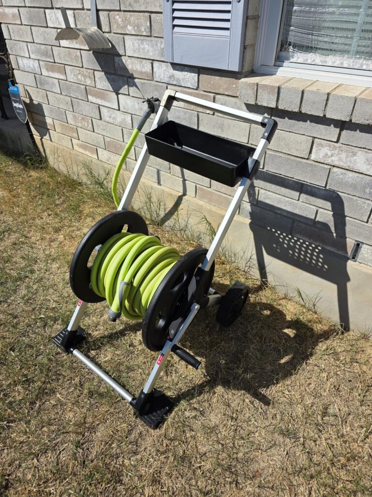 Liberty Garden 304 Explorer Two Wheel Hose Reel Cart, Aluminum, Holds 250-feet of 5/8 Best Hose Reel