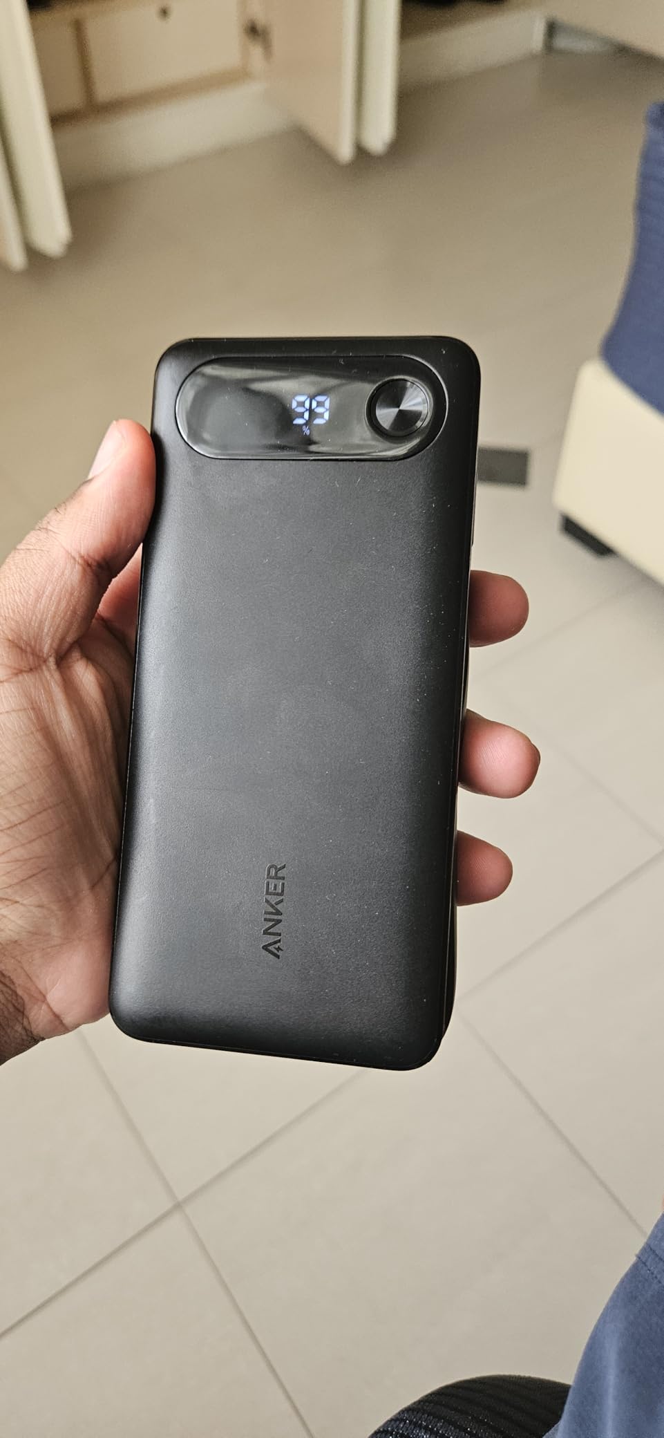 Anker Power Bank, 20,000mAh Travel Essential Portable Charger with Built-in USB-C Cable, 3-Port 87W Max Fast Charging Battery Pack, for MacBook, iPhone 16/15 Series, Samsung, Switch, and More - Customer Photo 1