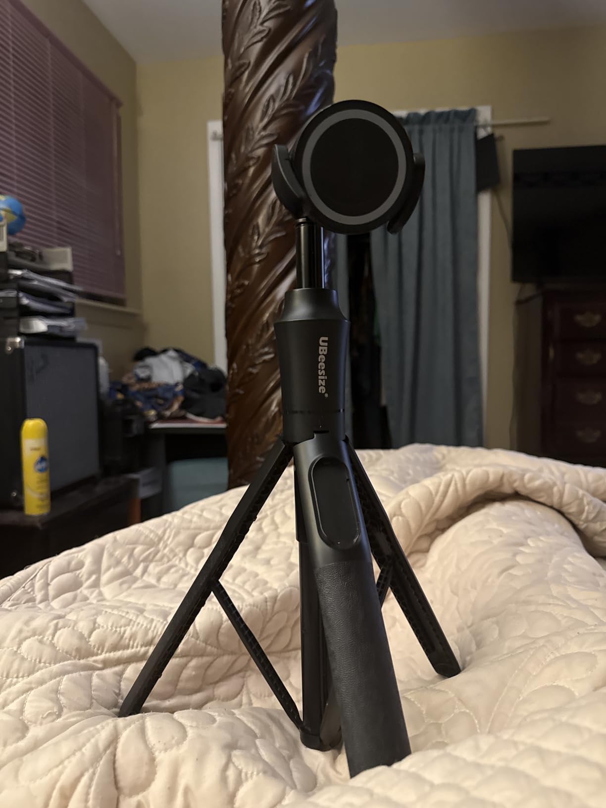 UBeesize 72'' Magnetic Tripod for iPhone with Remote, Extendable Cell Phone Tripod Stand, Compatible with MagSafe, Selfie Stick Tripod for iPhone 15 14 13 12 11 Series and Android Phones Customer Review UBeesize 72'' Magnetic Tripod for iPhone with Remote, Extendable Cell Phone Tripod Stand, Compatible with MagSafe, Selfie Stick Tripod for iPhone 15 14 13 12 11 Series and Android Phones - Customer Photo 2