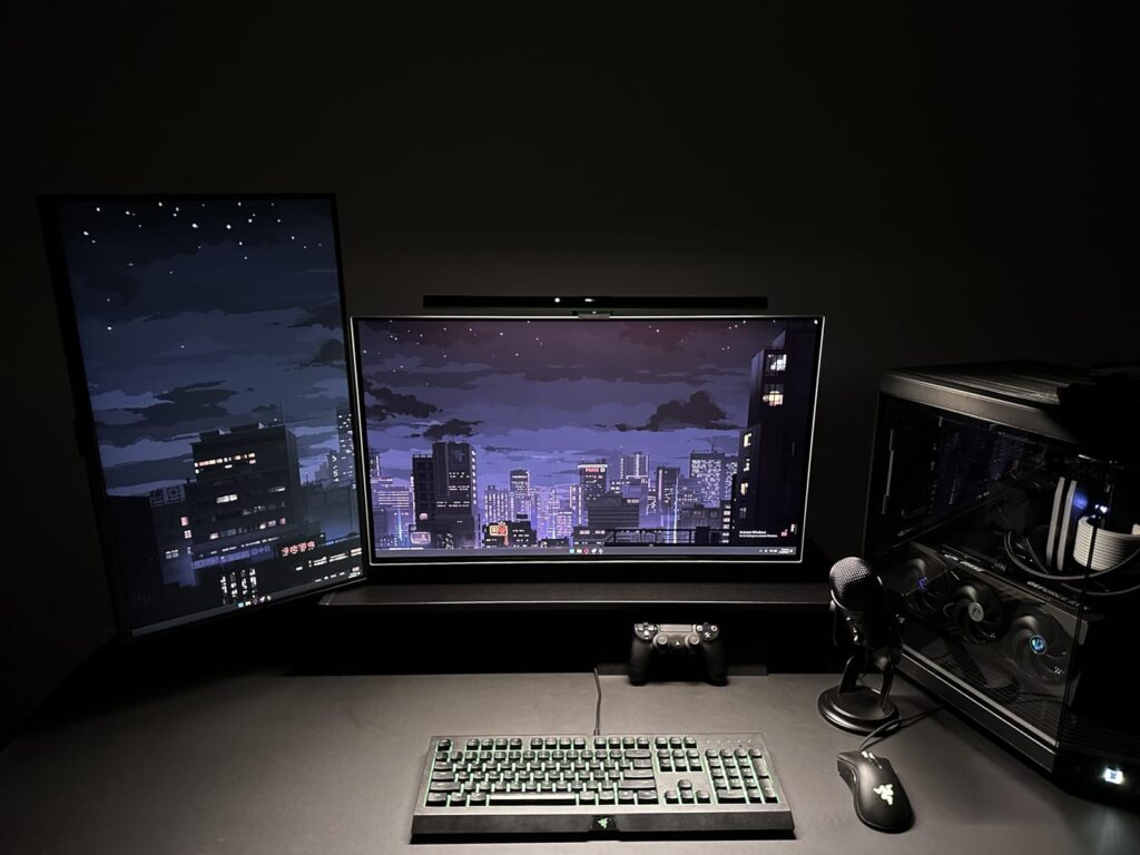 BenQ ScreenBar Pro LED Monitor Light Bar (Black) - Ultrawide Lighting, Motion Sensor, Adjustable Brightness/Color Temperature, Eye-Care USB-C Monitor lamp, No Glare, Curved Monitors, Monitor accessory Customer Review Best Desk Lamp