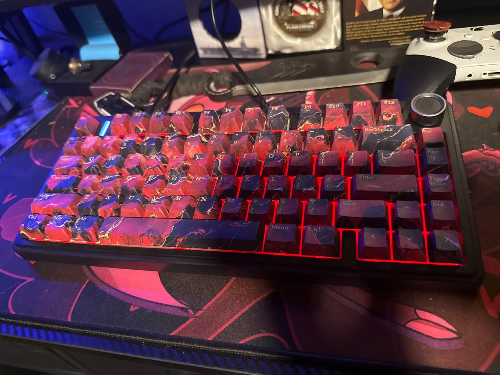 AULA F75 Pro Wireless Mechanical Keyboard, 75% Hot Swappable Custom Keyboard with Knob, RGB Backlit, Pre-lubed Reaper Switches, Side Printed PBT Keycaps, 2.4GHz/USB-C/BT5.0 customer photo 2