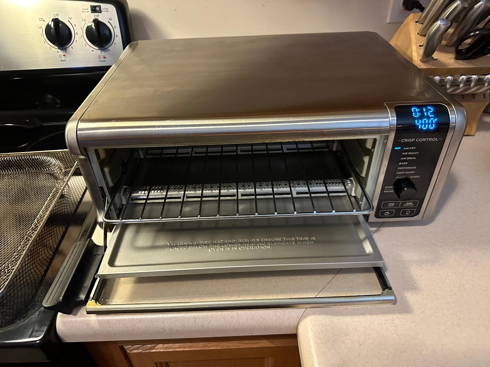 Ninja Air Fryer Toaster Oven Combo | 8-in-1 Functionality | Flip Up & Away for Storage Space | 1800 Watt | Stainless Steel | SP151 customer photo 1