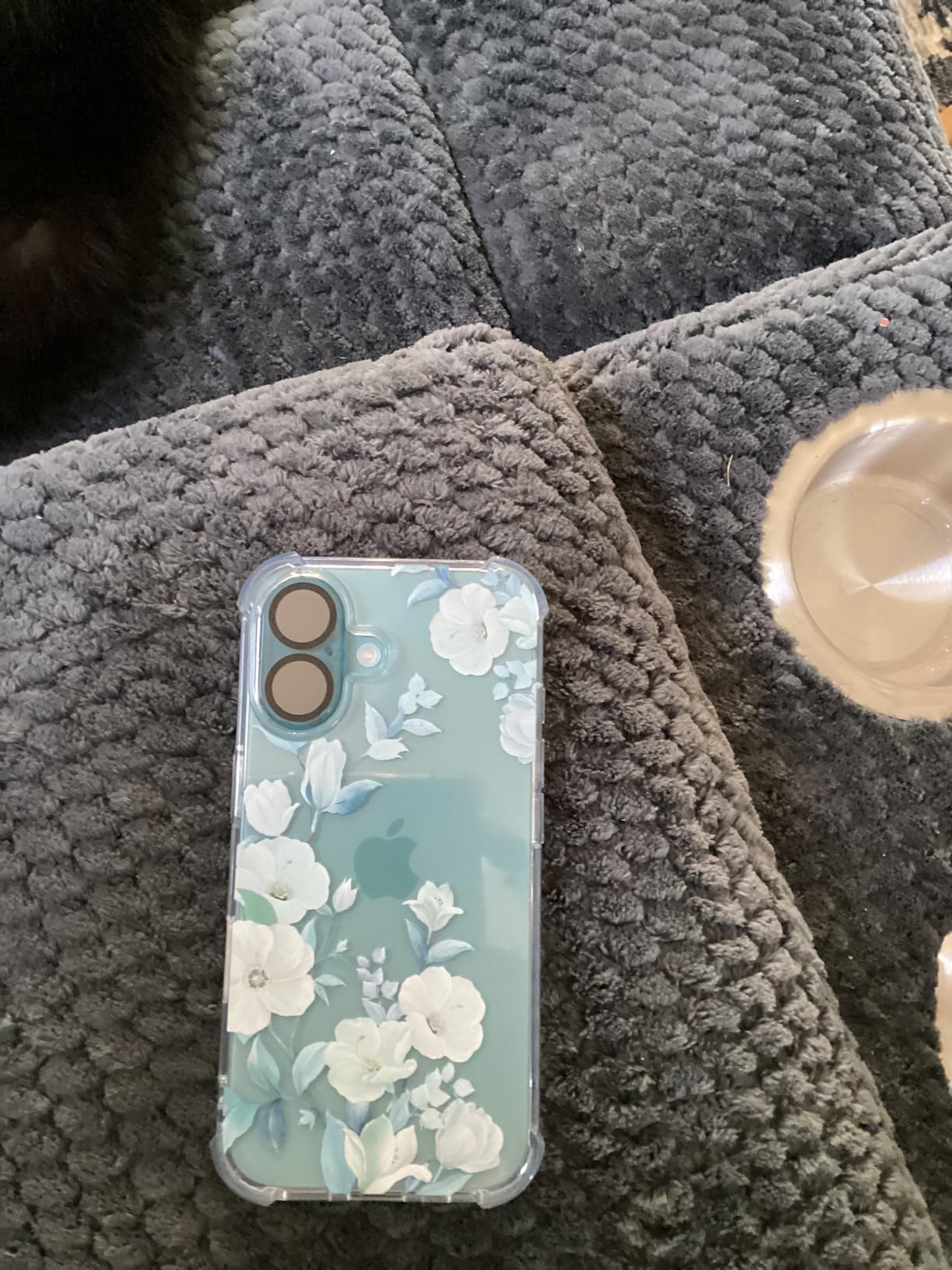 GVIEWIN for iPhone 11 Case Floral, with Screen Protector&Camera Lens Protector,[Non Yellowing] Soft Shockproof Clear Phone Protective Cover for Women, Flower Pattern Design 6.1