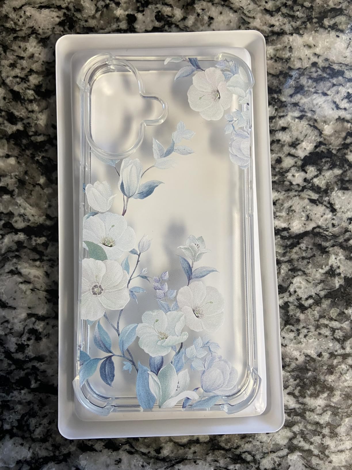 GVIEWIN for iPhone 11 Case Floral, with Screen Protector&Camera Lens Protector,[Non Yellowing] Soft Shockproof Clear Phone Protective Cover for Women, Flower Pattern Design 6.1