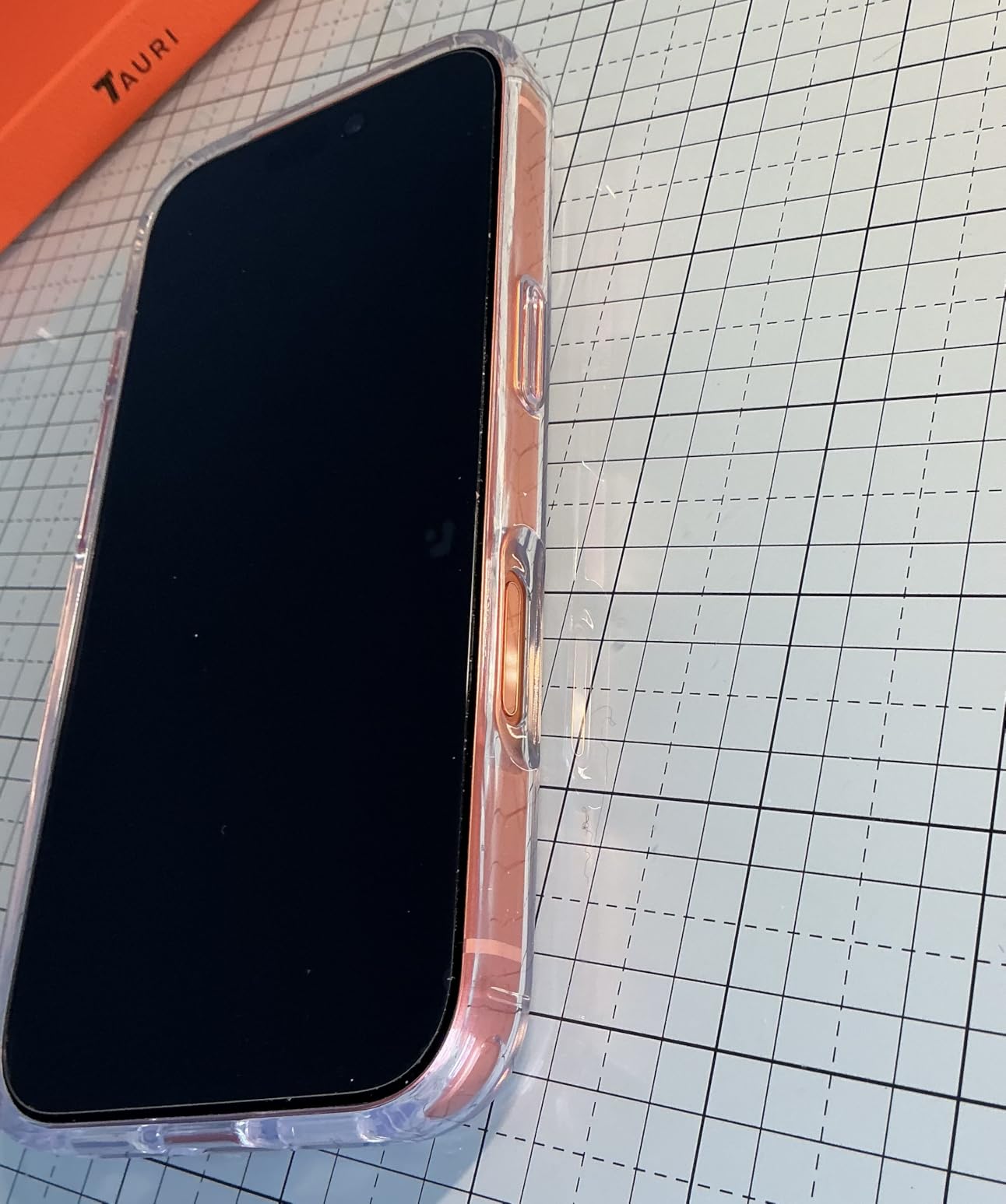 TAURI for iPhone 12 Case/iPhone 12 Pro Case, Compatible with Magsafe [Yellowing Resistant] with Screen Protector, Military-Grade Protection, Slim Magnetic Phone Case, Clear - Customer Photo 1