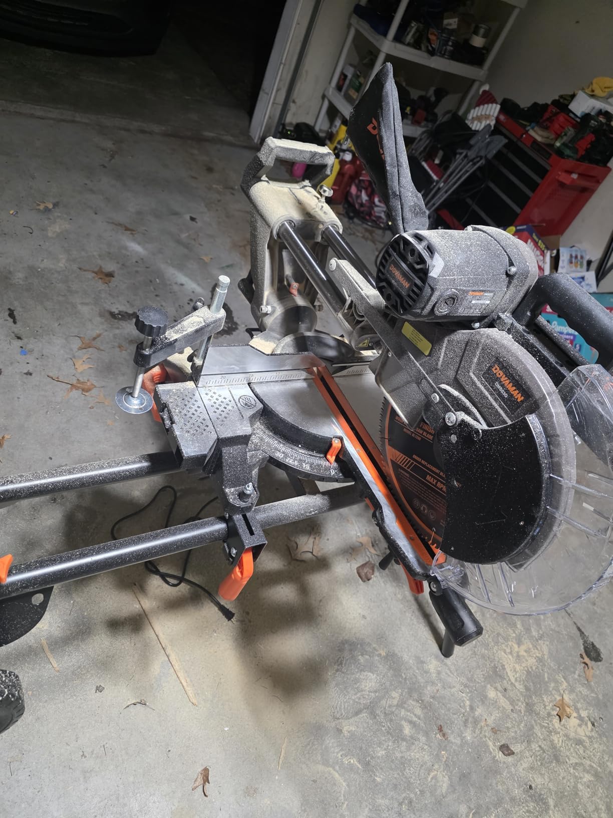 DOVAMAN 12-Inch Dual-Bevel Miter Saw, Compound Sliding Miter Saw, Ambidextrous Operation, 3800RPM, 4.2 x 13in Cutting Capacity, Laser Guide, 0-45° Bevel & Miter Cut, 9 Positive Stops, 15-Amp Corded Customer Review DOVAMAN 12-Inch Dual-Bevel Miter Saw, Compound Sliding Miter Saw, Ambidextrous Operation, 3800RPM, 4.2 x 13in Cutting Capacity, Laser Guide, 0-45° Bevel & Miter Cut, 9 Positive Stops, 15-Amp Corded - Customer Photo 1