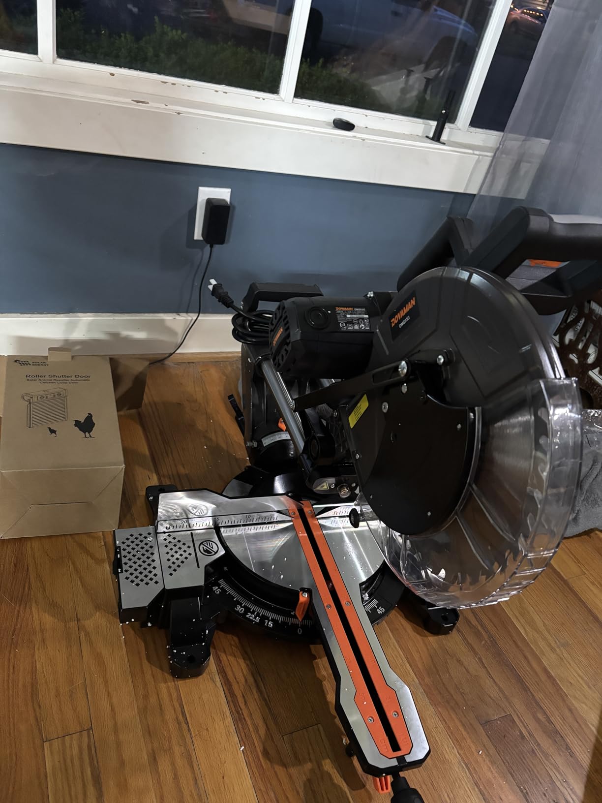DOVAMAN 12-Inch Dual-Bevel Miter Saw, Compound Sliding Miter Saw, Ambidextrous Operation, 3800RPM, 4.2 x 13in Cutting Capacity, Laser Guide, 0-45° Bevel & Miter Cut, 9 Positive Stops, 15-Amp Corded Customer Review DOVAMAN 12-Inch Dual-Bevel Miter Saw, Compound Sliding Miter Saw, Ambidextrous Operation, 3800RPM, 4.2 x 13in Cutting Capacity, Laser Guide, 0-45° Bevel & Miter Cut, 9 Positive Stops, 15-Amp Corded - Customer Photo 2