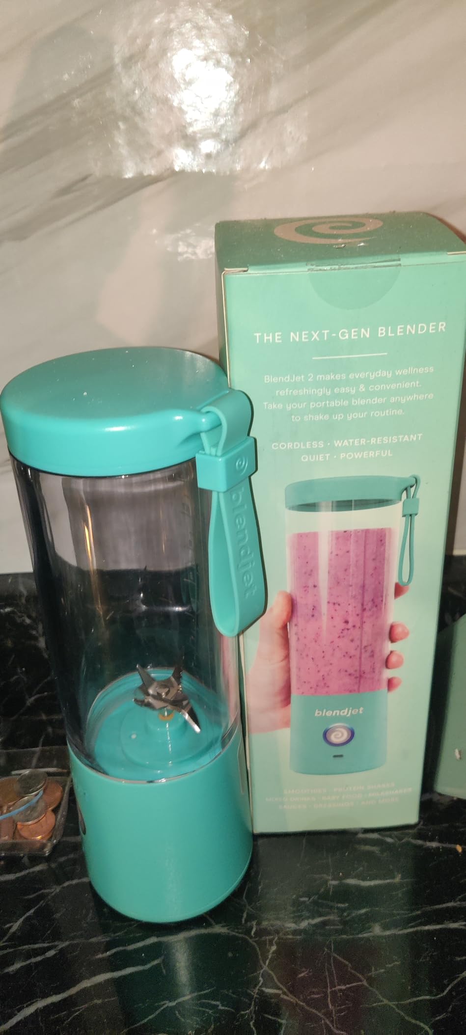 BlendJet 2 Portable Blender for Smoothies & Shakes - BlendJet Cordless Personal & Small Blender, USB-C Rechargeable & Self Cleaning - (Mint, 16 oz.) Customer Review BlendJet 2 Portable Blender for Smoothies & Shakes - BlendJet Cordless Personal & Small Blender, USB-C Rechargeable & Self Cleaning - (Mint, 16 oz.) - Customer Photo 1