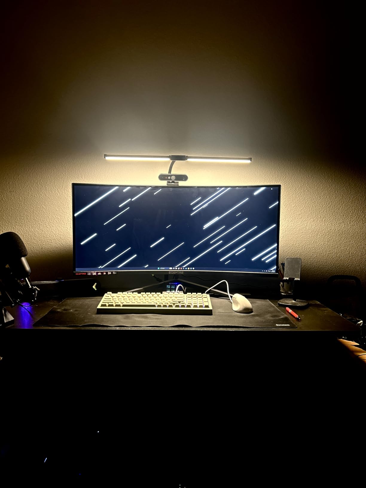 Led Desk Lamp for Home Office, Eye-Care Architect Light with Clamp, Smart Double Head Computer Monitor Table Clip Lamp, Adjustable Flexible Goose-Neck, 25 Lighting Models, Task Lamp, Black Customer Review Led Desk Lamp for Home Office, Eye-Care Architect Light with Clamp, Smart Double Head Computer Monitor Table Clip Lamp, Adjustable Flexible Goose-Neck, 25 Lighting Models, Task Lamp, Black - Customer Photo 2
