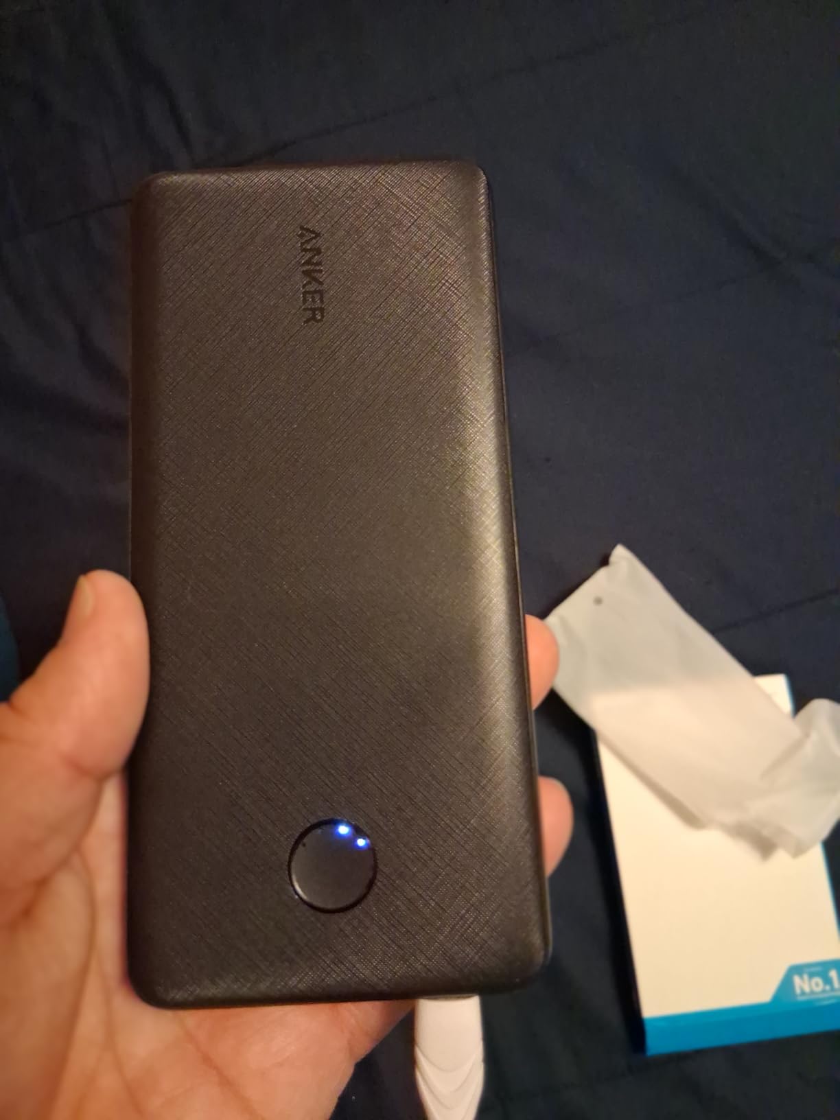 Anker Power Bank(PowerCore 10K), Compact Travel-Ready 10,000mAh Battery Pack with PowerIQ Charging Technology, 5V/3A High-Speed Charging for iPhone, iPad,and More (1, Black) - Customer Photo 2