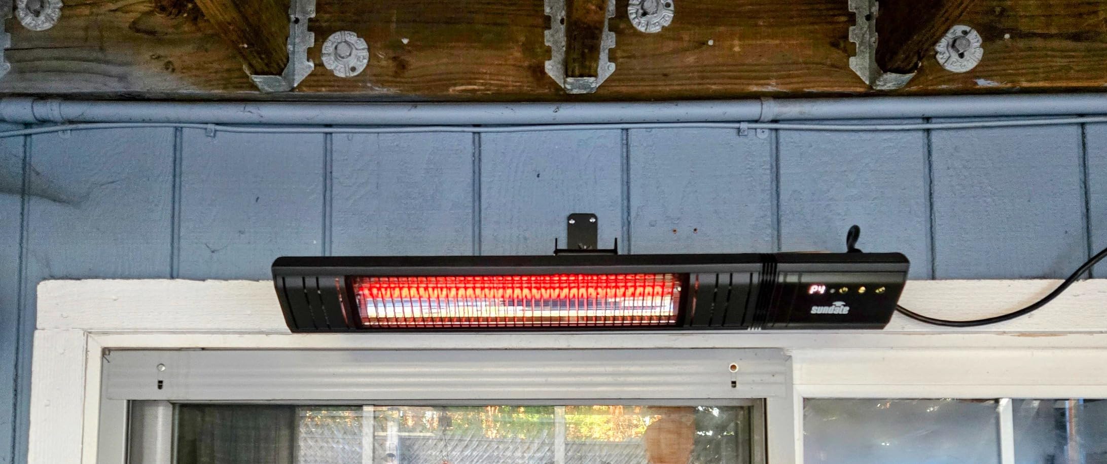 Ceiling Electric Outdoor Heater Wifi Control Wall-Mounted Hanging Patio 1500W Infrared 9 Heat Levels, 24H Timers, Carbon Fiber Tube Heating Wall Heater for Gazebo, Balcony Customer Review Ceiling Electric Outdoor Heater Wifi Control Wall-Mounted Hanging Patio 1500W Infrared 9 Heat Levels, 24H Timers, Carbon Fiber Tube Heating Wall Heater for Gazebo, Balcony - Customer Photo 1
