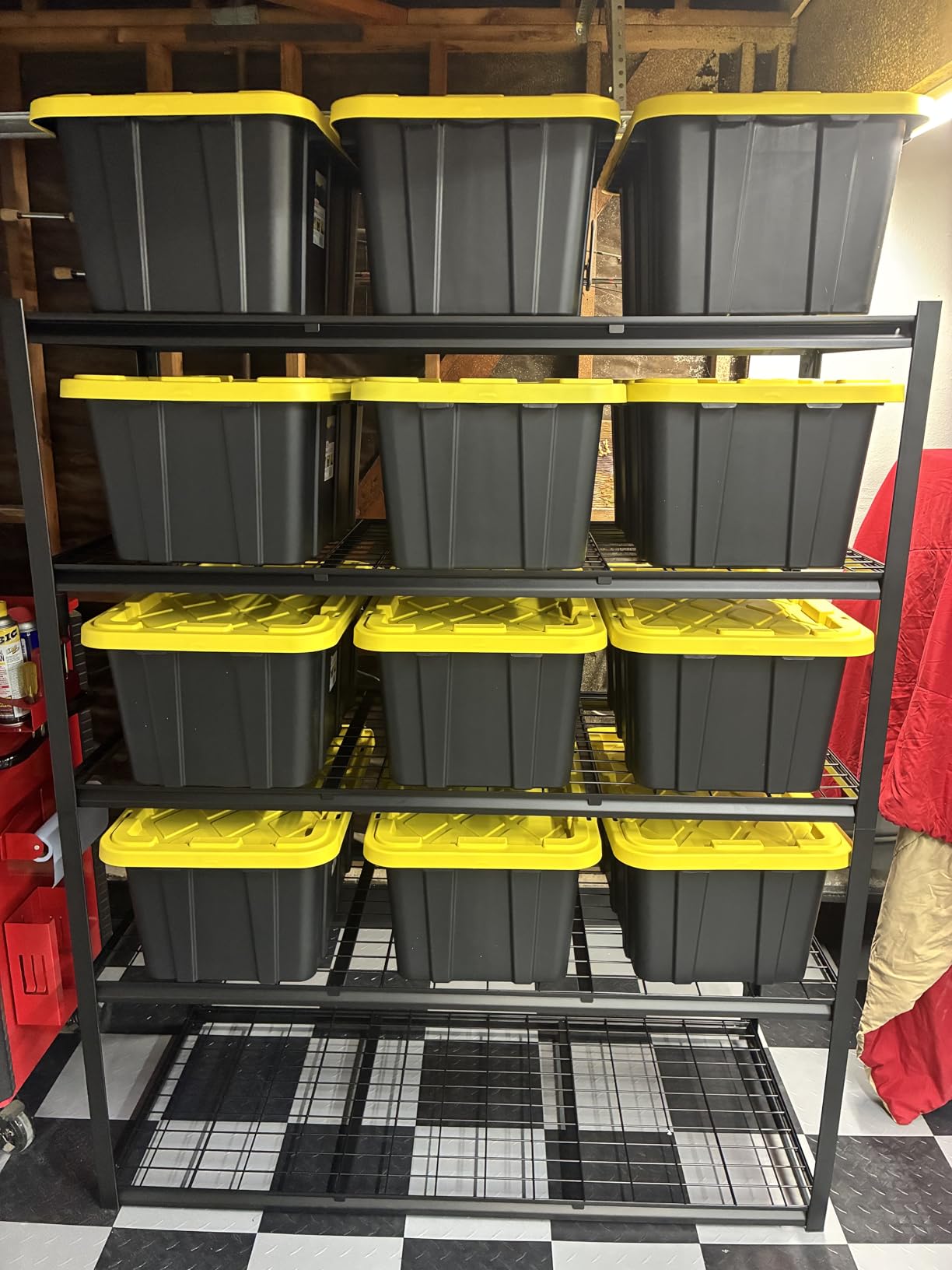 Sterilite 6-Pack Industrial Tote, Plastic Storage Container Bins with Lids, 17 Gallon - Heavy-Duty Organizing Containers for Closet, Bathroom, and Office Customer Review Sterilite 6-Pack Industrial Tote, Plastic Storage Container Bins with Lids, 17 Gallon - Heavy-Duty Organizing Containers for Closet, Bathroom, and Office - Customer Photo 1