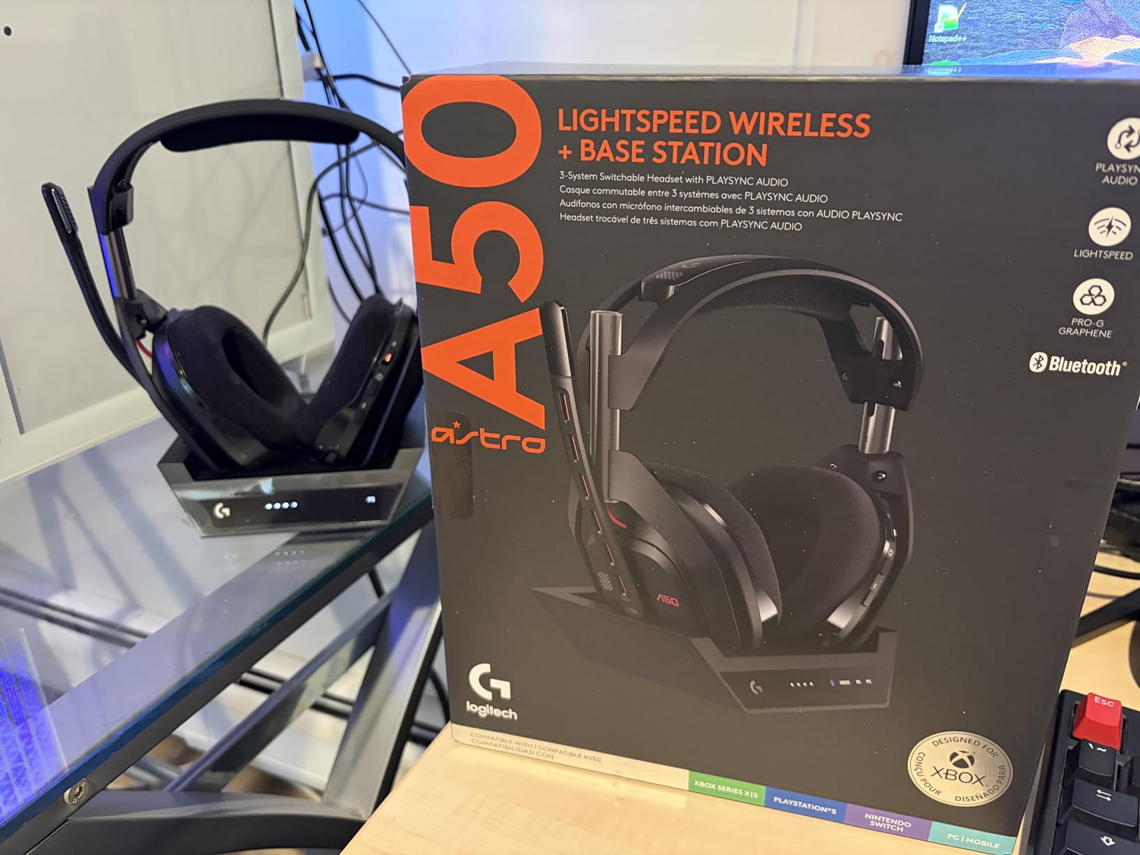 Logitech G Astro A50 Multi-Platform Wireless Gaming Headset + Base Station for PS5/Xbox/PC: PLAYSYNC Audio Switcher, <16bit/48kHz (Console), <24bit/48kHz (PC), 24hr Battery, 2.4GHz & BT - Black - Customer Photo 5