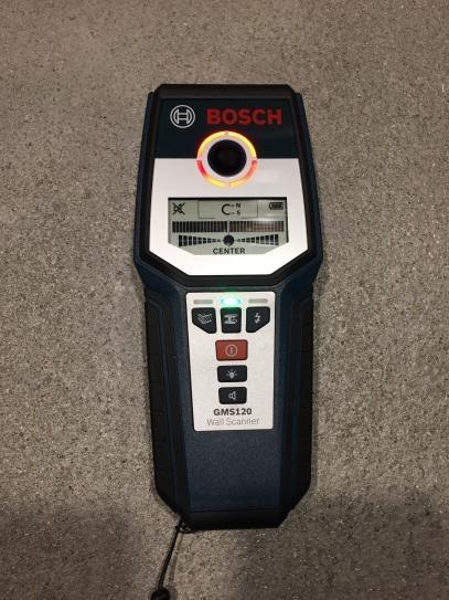 BOSCH GMS120-27 Professional Wall Scanner, Multi-Function Stud Finder, and Live Wire Detector for Electricians, Plumbers & Contractors - Customer Photo 1