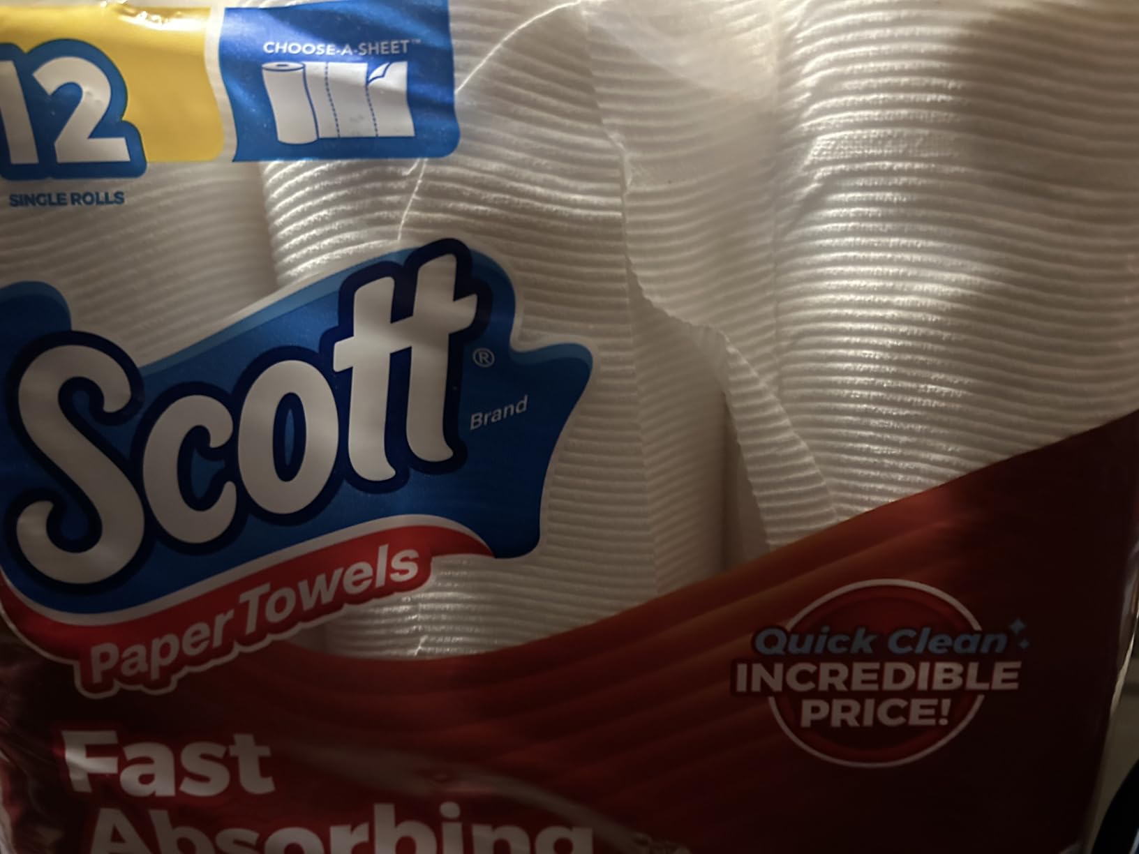 Scott Paper Towels, Choose-A-Sheet, 6 Double Rolls = 12 Regular Rolls (108 Sheets Per Roll) - Customer Photo 3