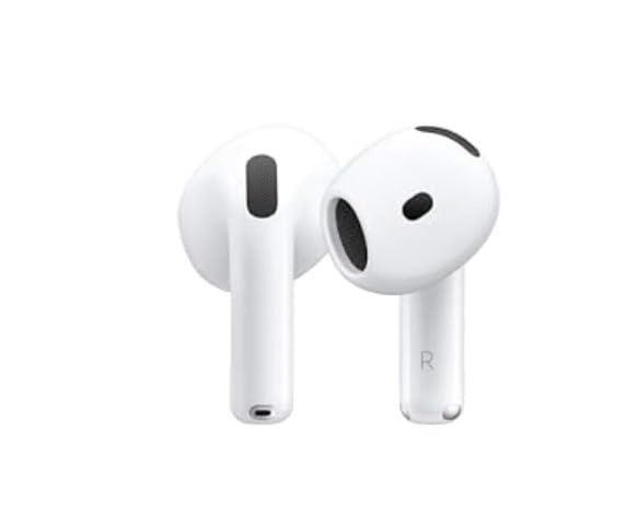 Apple AirPods 4 Wireless Earbuds, Bluetooth Headphones, Personalized Spatial Audio, Sweat and Water Resistant, USB-C Charging Case, H2 Chip, Up to 30 Hours of Battery Life, Effortless Setup for iPhone customer photo 1