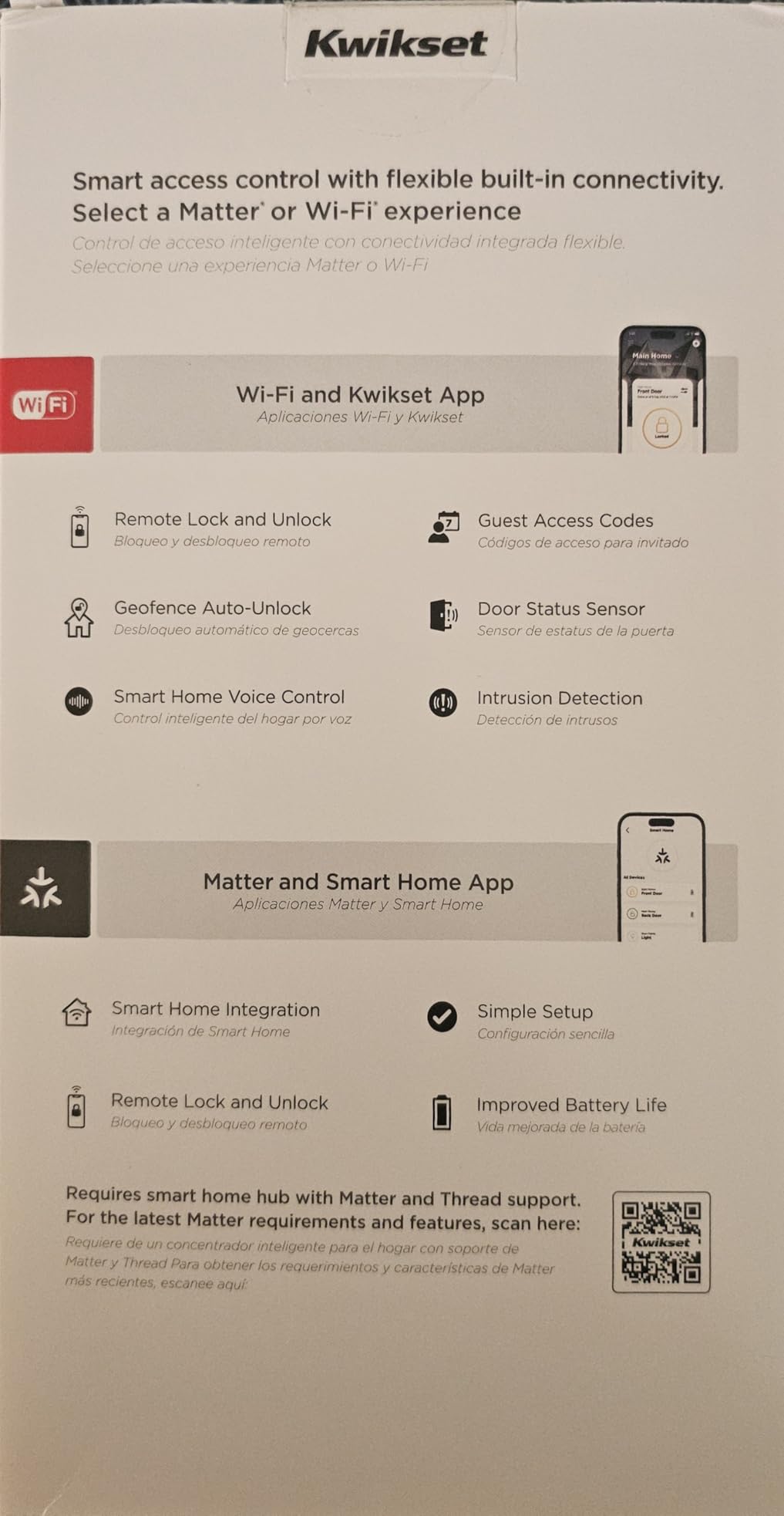 Kwikset Halo Select Smart Lock Keyless Entry Door Lock Wi-Fi and Matter Enabled Deadbolt No Hub Needed, Geofence Auto-Unlock, Grade AAA Certified, Easy Install, Satin Nickel Lifetime Finish Warranty - Customer Photo 2