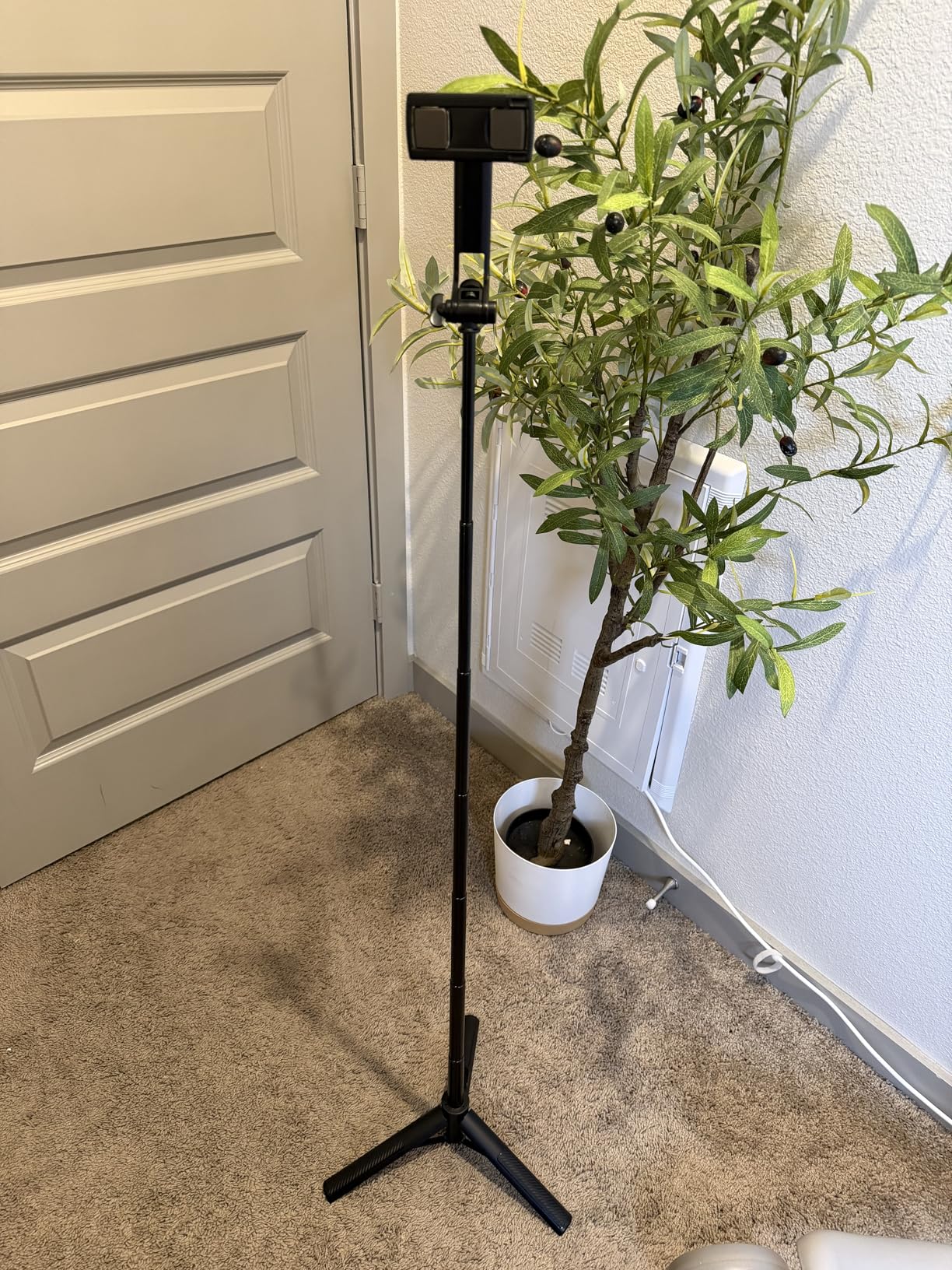 Selfie Stick Tripod for Phone with Remote Control & Holder, 50 Inch, Black | Extendable Selfie Stick Travel for iPhone, iPhone Tripod for Video Recording customer photo 1