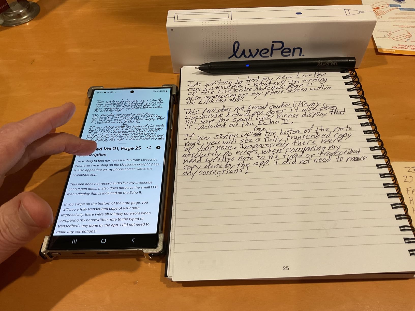 LivePen Digital Smart Pen | Requires Livescribe Paper | Bluetooth | Wireless | Mobile Phone Compatible | APX-00701 Customer Review LivePen Digital Smart Pen | Requires Livescribe Paper | Bluetooth | Wireless | Mobile Phone Compatible | APX-00701 - Customer Photo 1