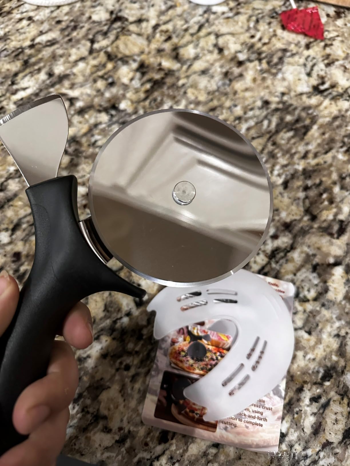 Professional Pizza Cutter & Crust Cutter 2 in 1, Steel 4 Professional Pizza Cutter & Crust Cutter 2 in 1, Steel 4