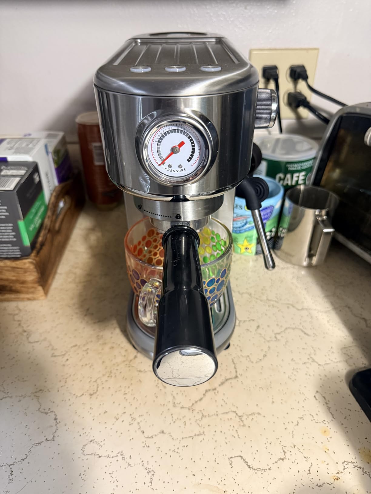 atatix Espresso Machine with Milk Frother, 20 Bar Pressure Espresso Maker customer photo 2