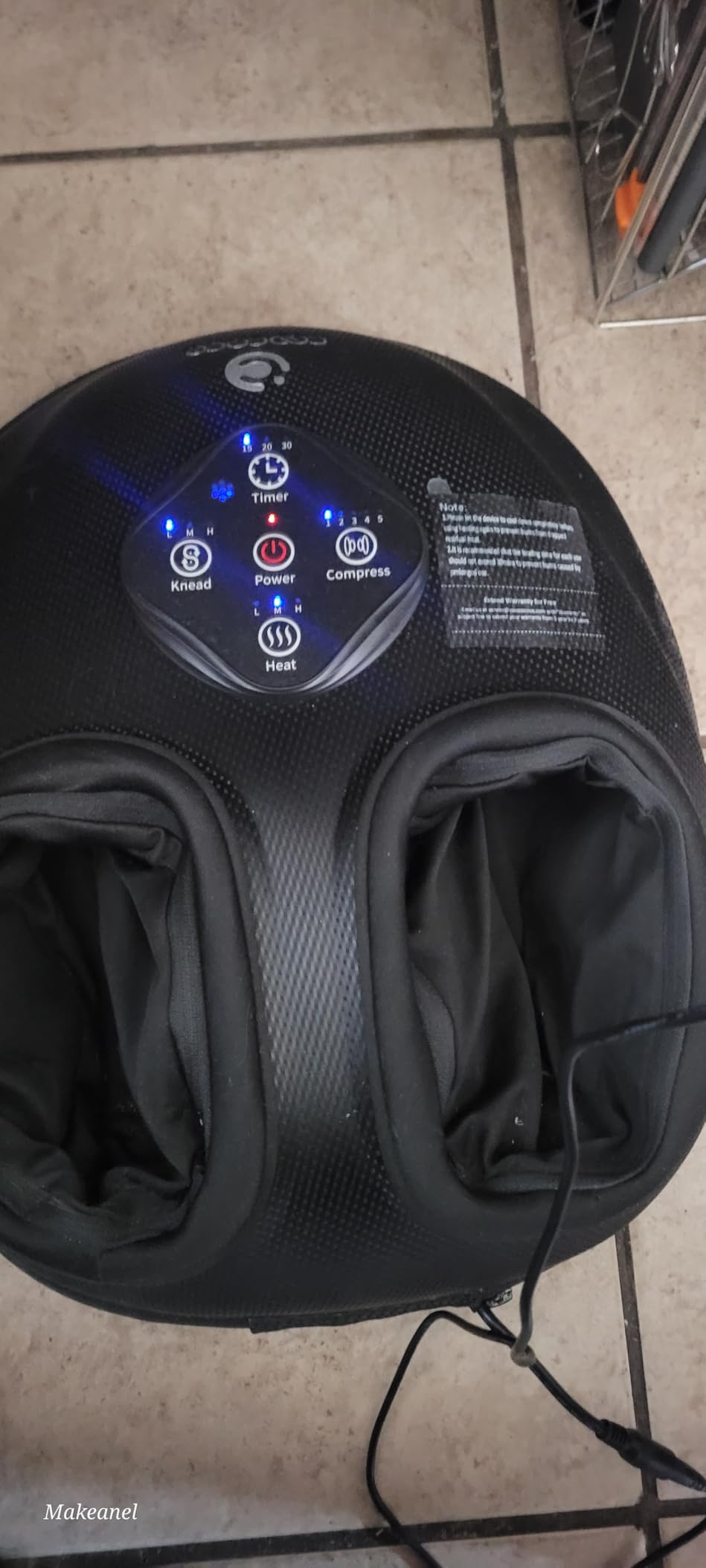 CooCoCo 2026 Upgrade Shiatsu Foot Massager with Heat, FSA Eligible Feet Massager for Plantar Fasciitis & Neuropathy, Foot Warmer with Kneading, Rolling, Compression, Remote Control - Customer Photo 2