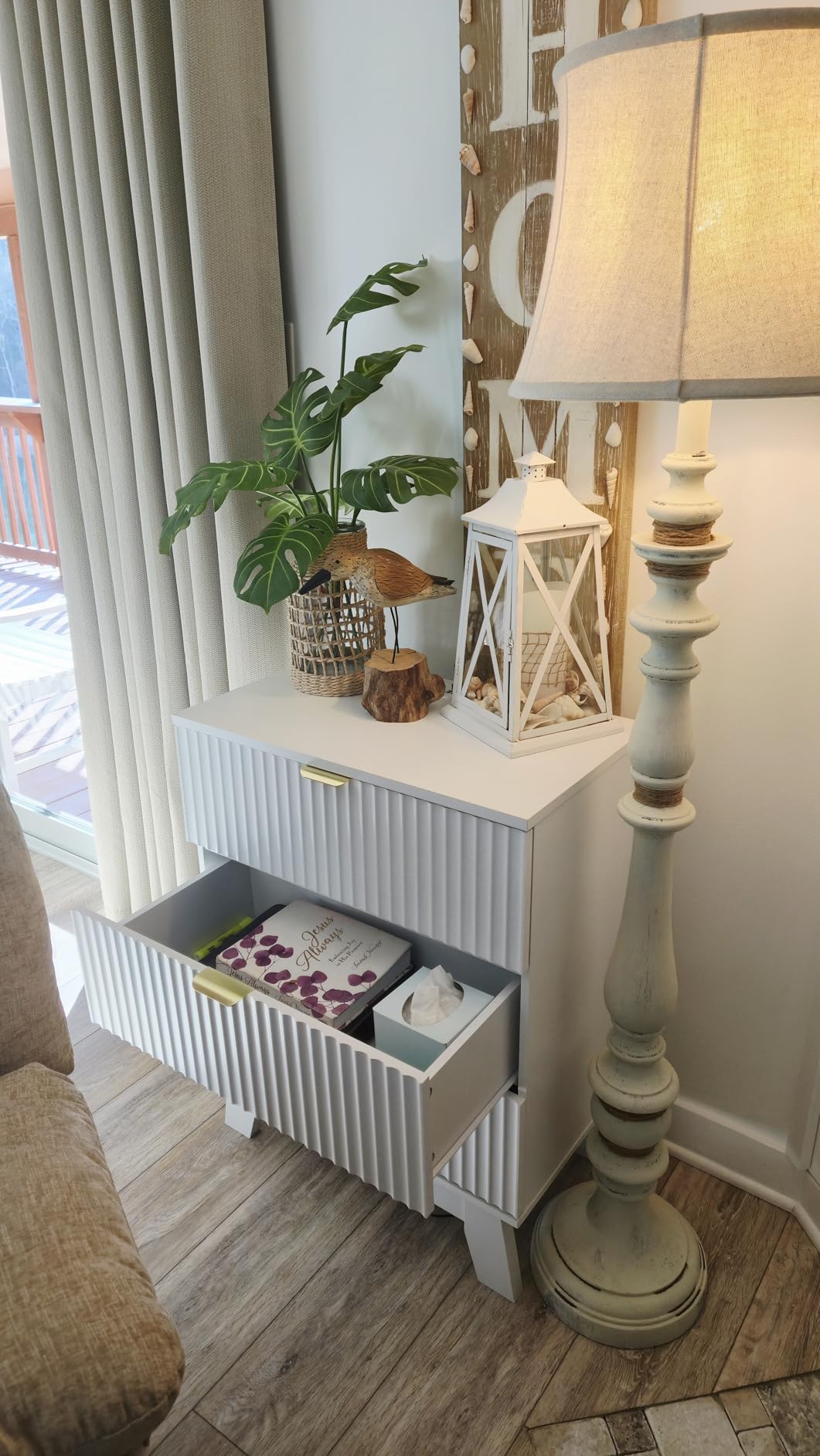 Fluted Nightstand, 24