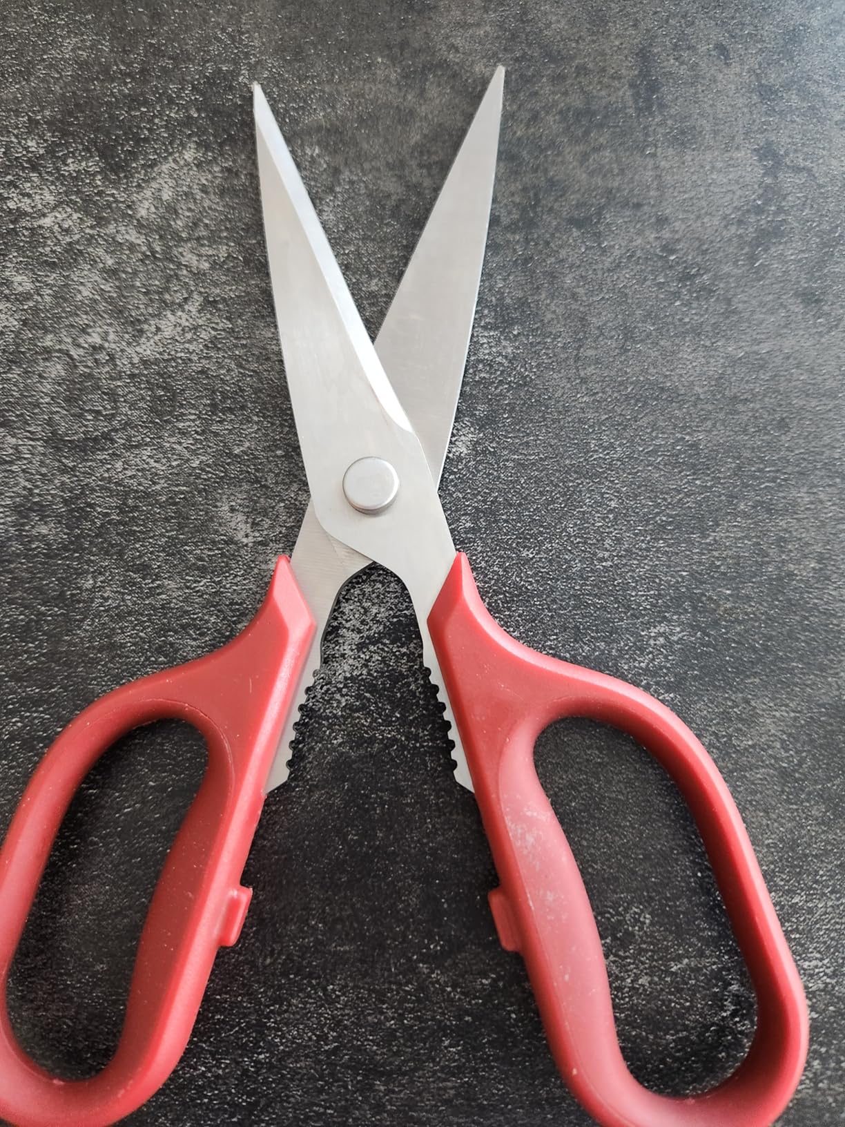 Misen Heavy Duty Kitchen Shears - Comfortable Ambidextrous Scissors for Meat, Poultry, Herbs & More - Easy to Clean - German Stainless Steel Customer Review Misen Heavy Duty Kitchen Shears - Comfortable Ambidextrous Scissors for Meat, Poultry, Herbs & More - Easy to Clean - German Stainless Steel - Customer Photo 1