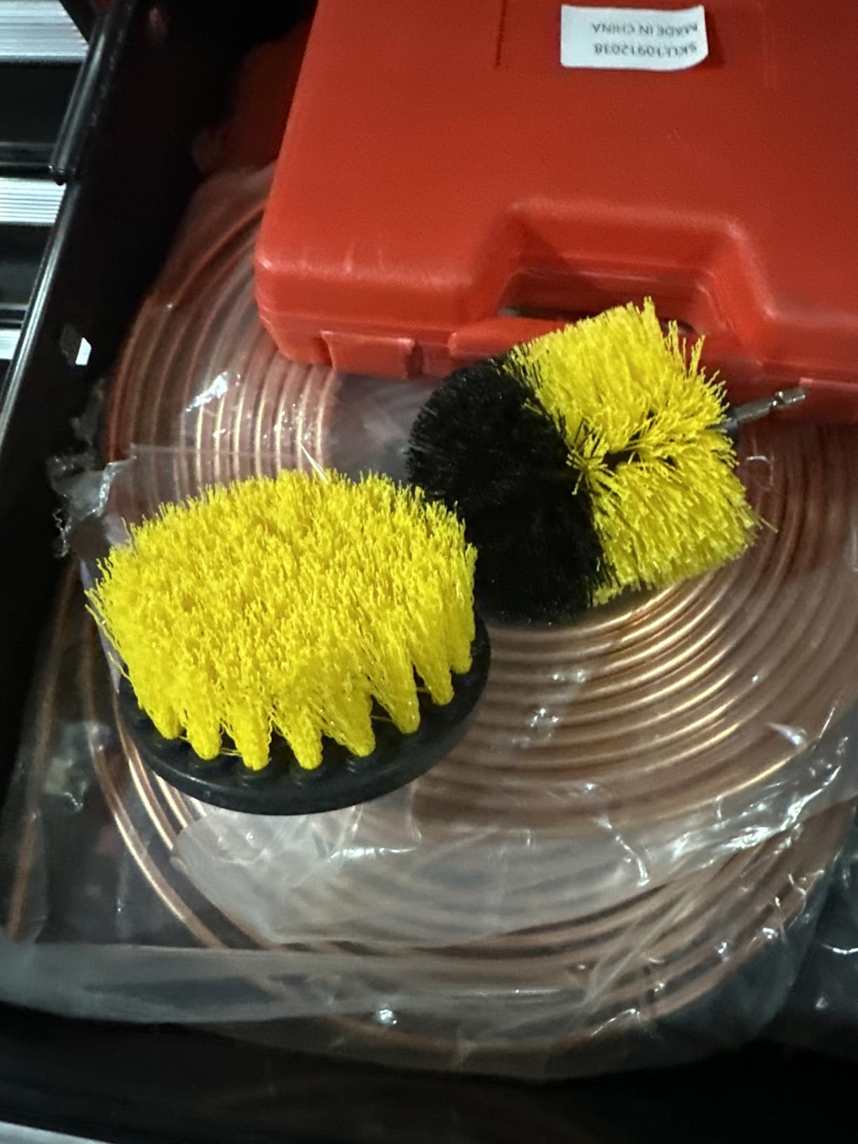 Drill Brush Car Detailing Attachment Set - 3 Piece Power Scrubber Brush Kit for Wheels, Tires, Carpet, Interior, Upholstery - Medium Stiff Nylon Brushes for Cordless Drill Cleaning Customer Review Drill Brush Car Detailing Attachment Set - 3 Piece Power Scrubber Brush Kit for Wheels, Tires, Carpet, Interior, Upholstery - Medium Stiff Nylon Brushes for Cordless Drill Cleaning - Customer Photo 1