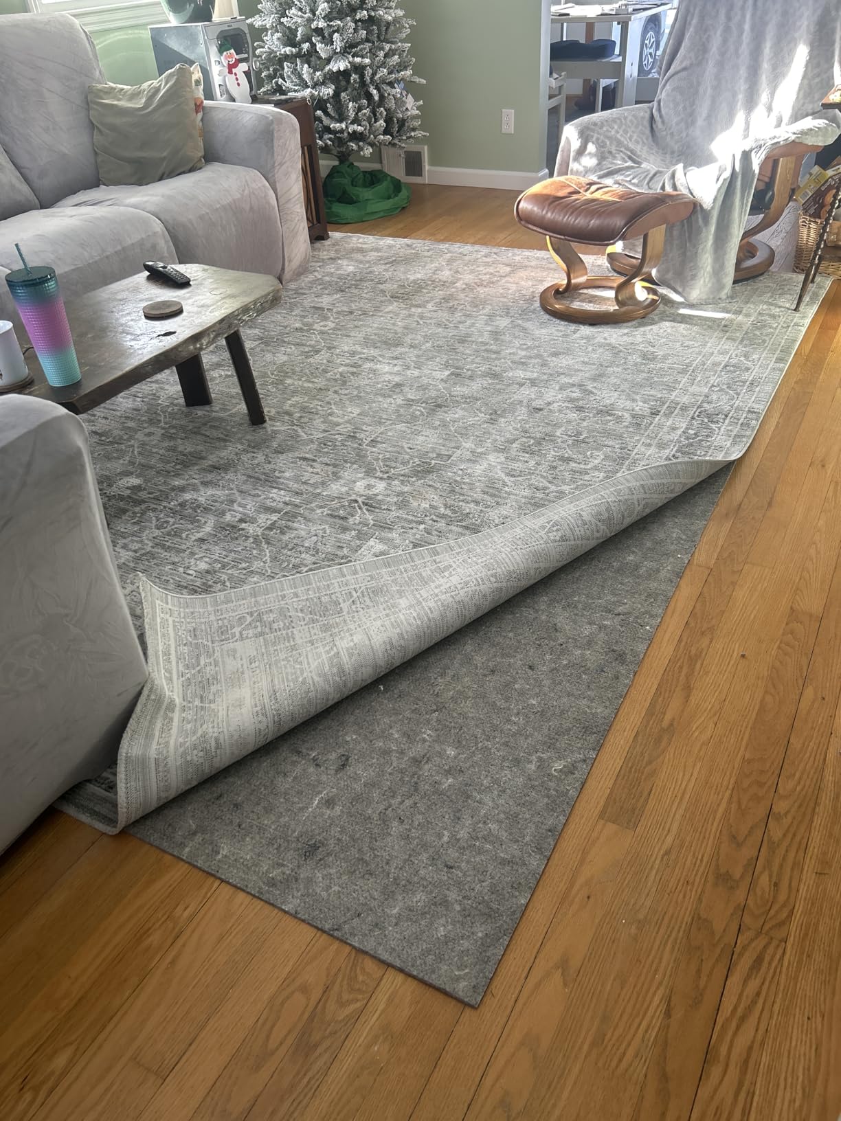 GATORGRIP Waterproof Non-Slip Rug Pad, 8x10, Pet-Friendly, Safe for All Floors, Made in The USA, Low-VOC - Customer Photo 2
