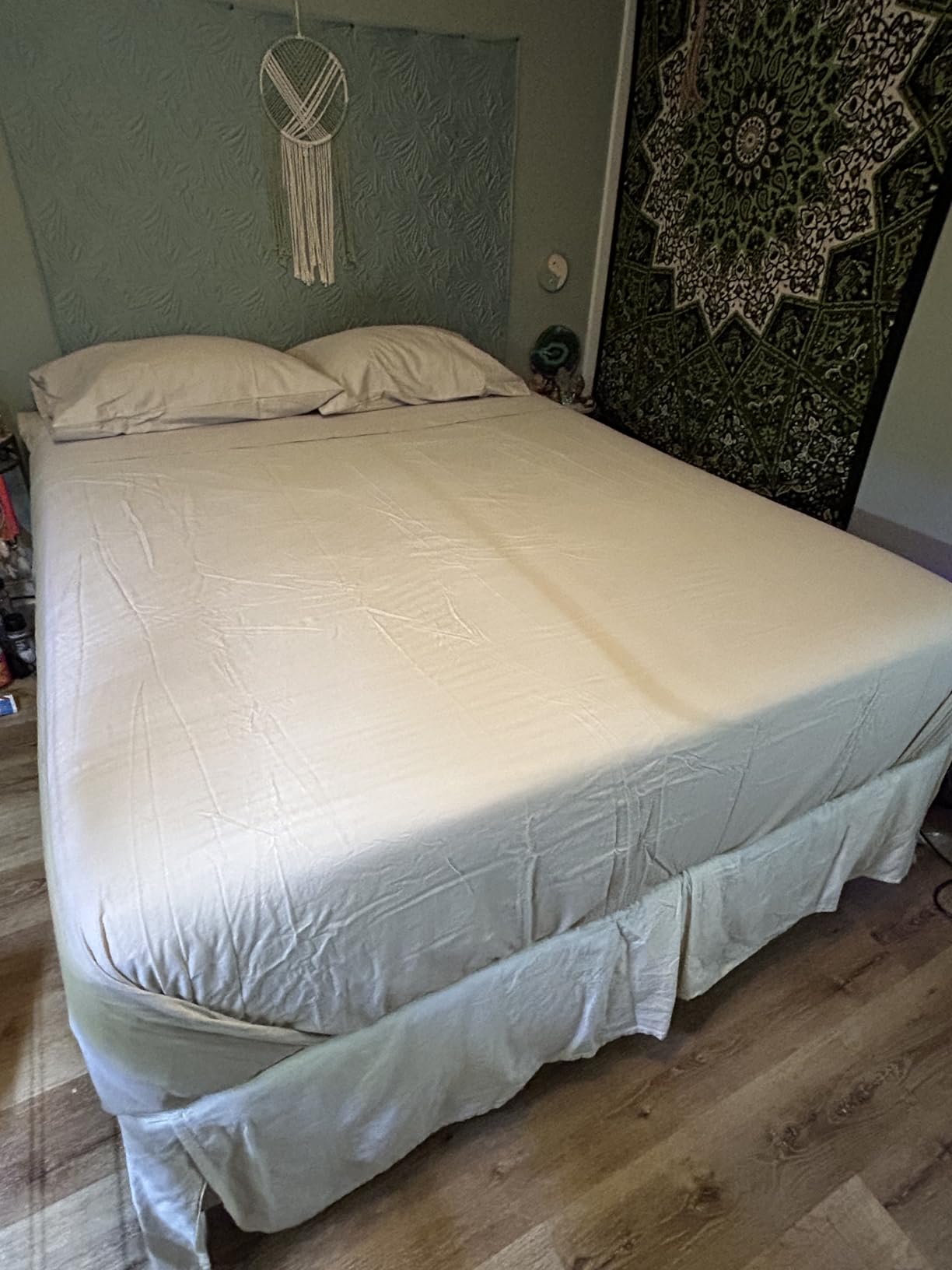 100% Linen Sheets King Size, Breathable & Durable 4-Piece Bed Flax Sheet Set, Soft All-Season Bedding for Hot Sleepers 16