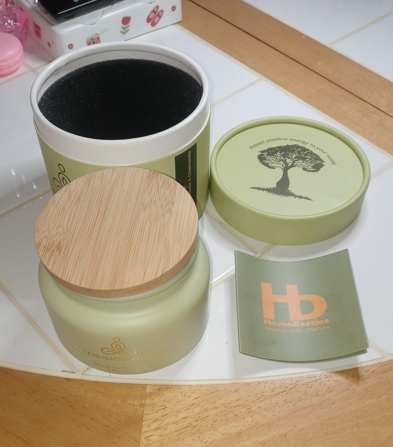 Healing | 2-Wick Scented Candles for Home | Natural Non Toxic Soy Candles with Essential Oils | Eucalyptus & Peppermint | 50 Hour Long Burning | Aromatherapy Candle Jar with Lid - 9.5 oz - Customer Photo 1