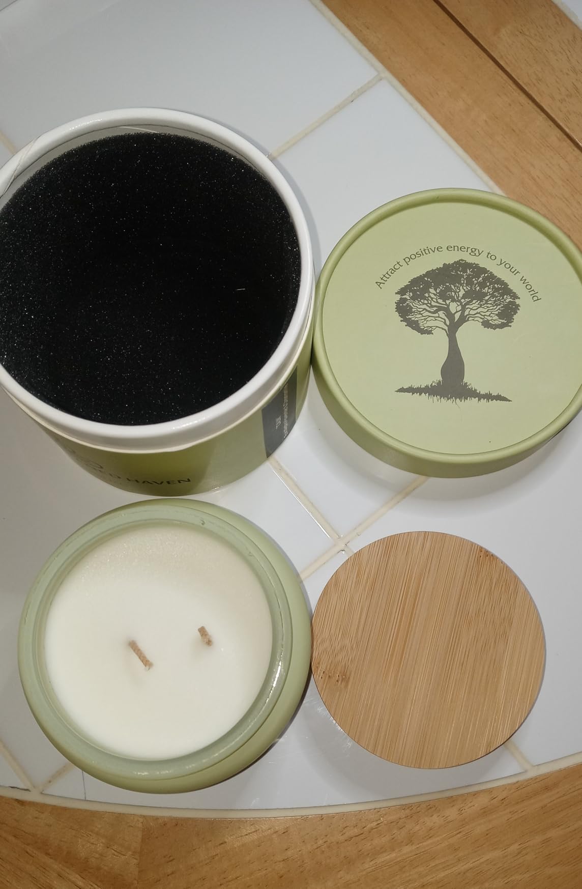 Healing | 2-Wick Scented Candles for Home | Natural Non Toxic Soy Candles with Essential Oils | Eucalyptus & Peppermint | 50 Hour Long Burning | Aromatherapy Candle Jar with Lid - 9.5 oz - Customer Photo 2