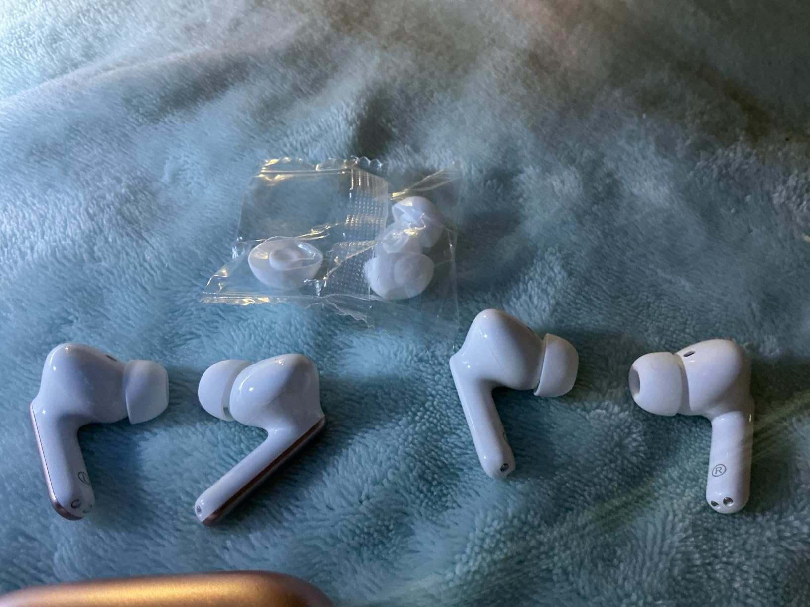Wireless Earbuds, Bluetooth 5.4 Headphones Bass Stereo, Ear Buds with Noise Cancelling Mic, LED Display in Ear Earphones Clear Calls, IP7 Waterproof Bluetooth Earbuds for Phones/Sports/Laptop, Black - Customer Photo 2